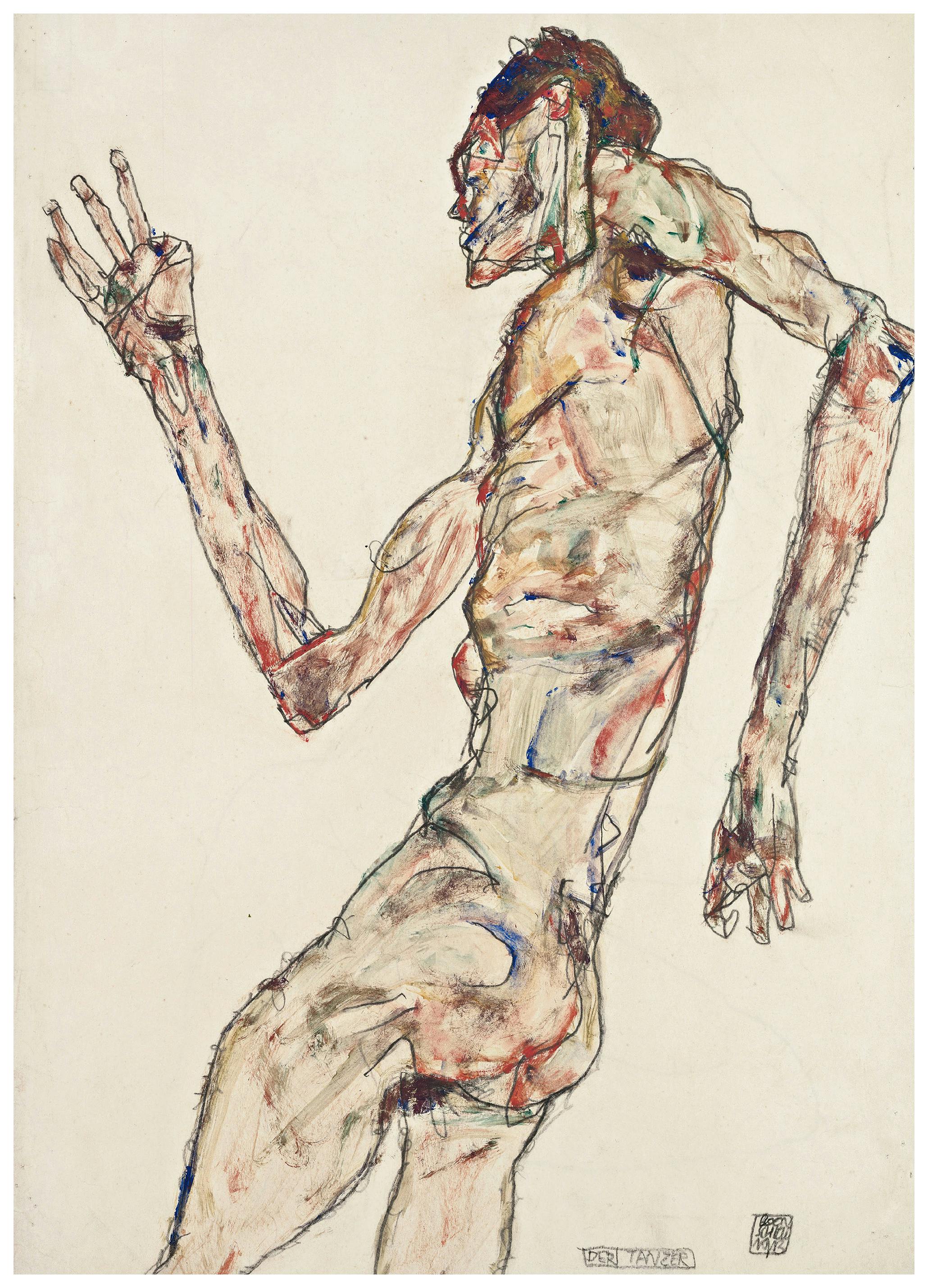 Egon Schiele- La Danseuse Poster (70x100 cm) - Poster Store