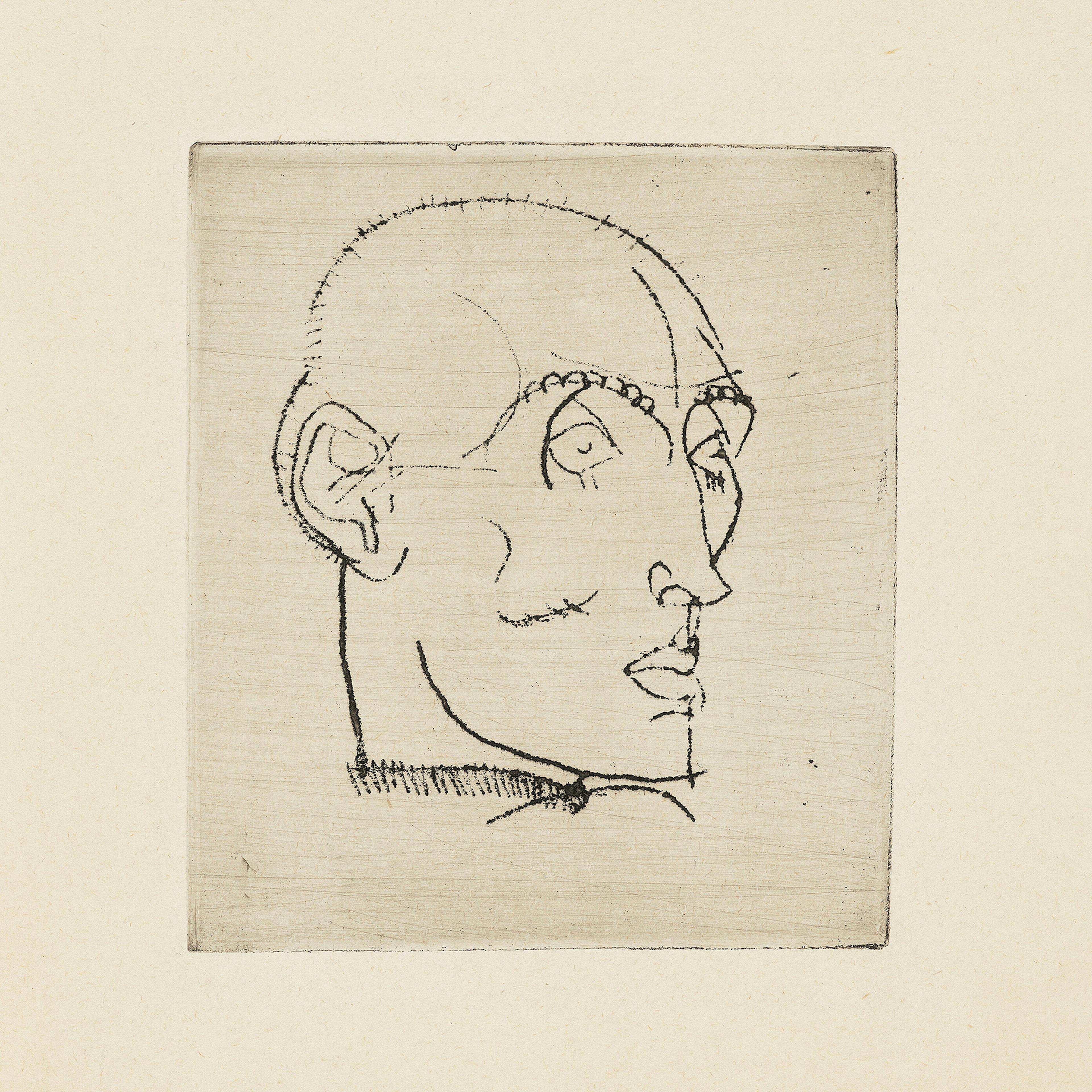 Egon Schiele- Portrait d'un homme Affiche 0