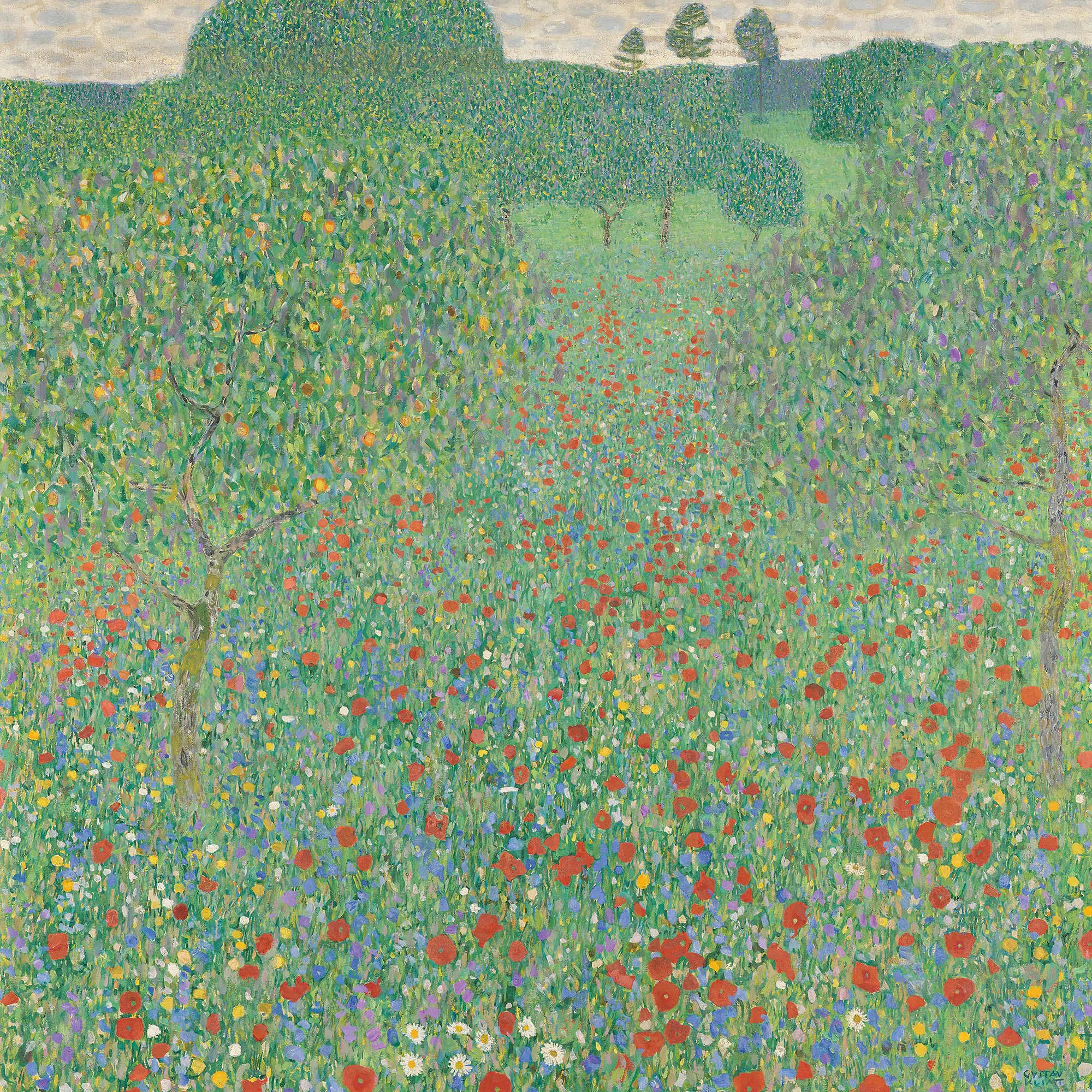 Gustav Klimt- Blooming Poppies Poster 0
