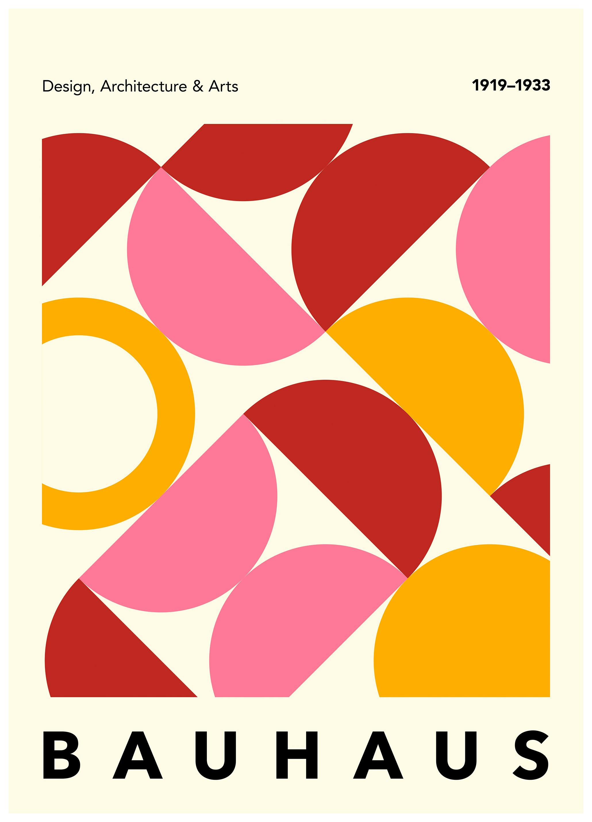 Formes Bauhaus N°2 Affiche (70x100 cm) - Poster Store