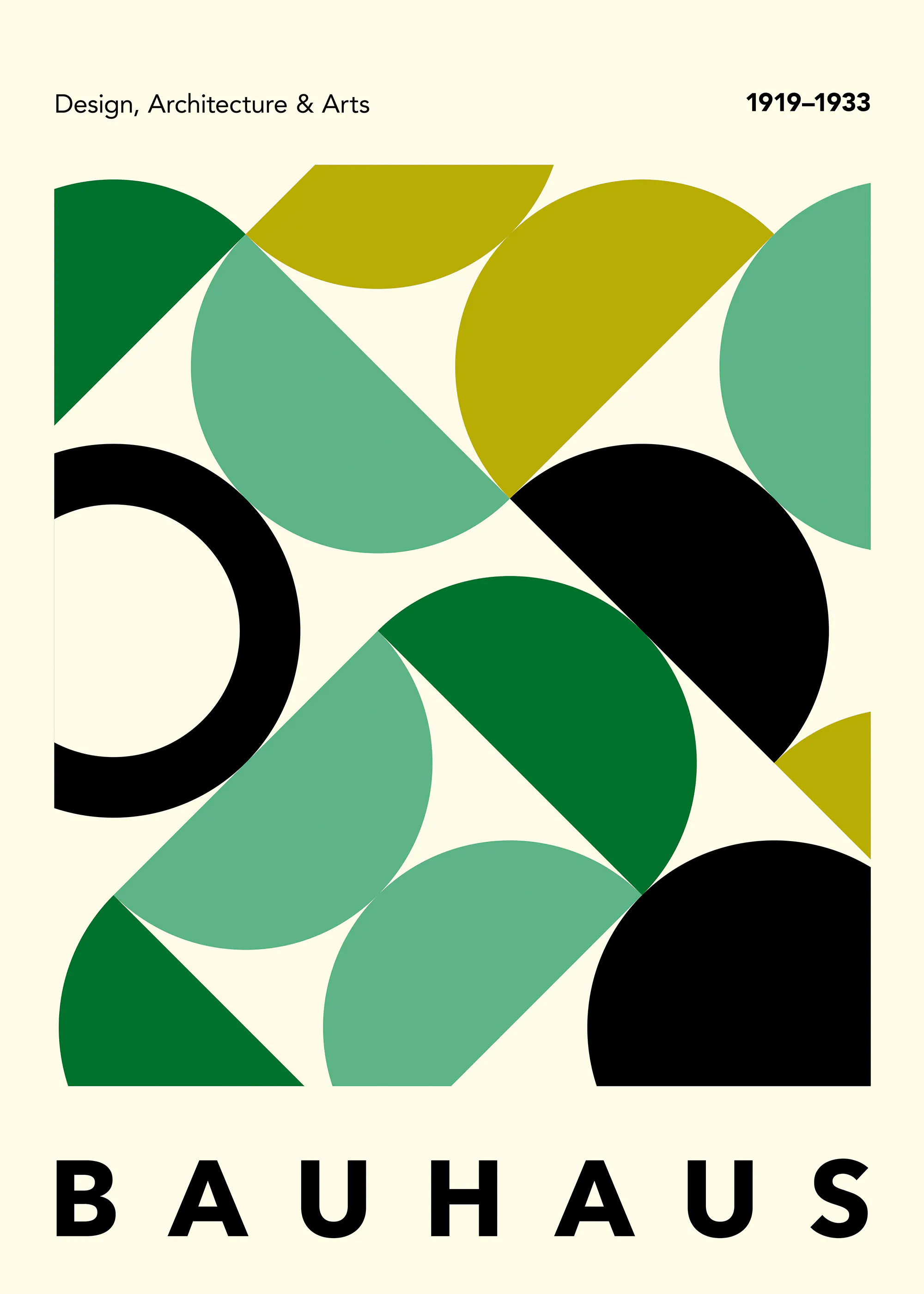 Bauhaus Shapes No3 Poster 0