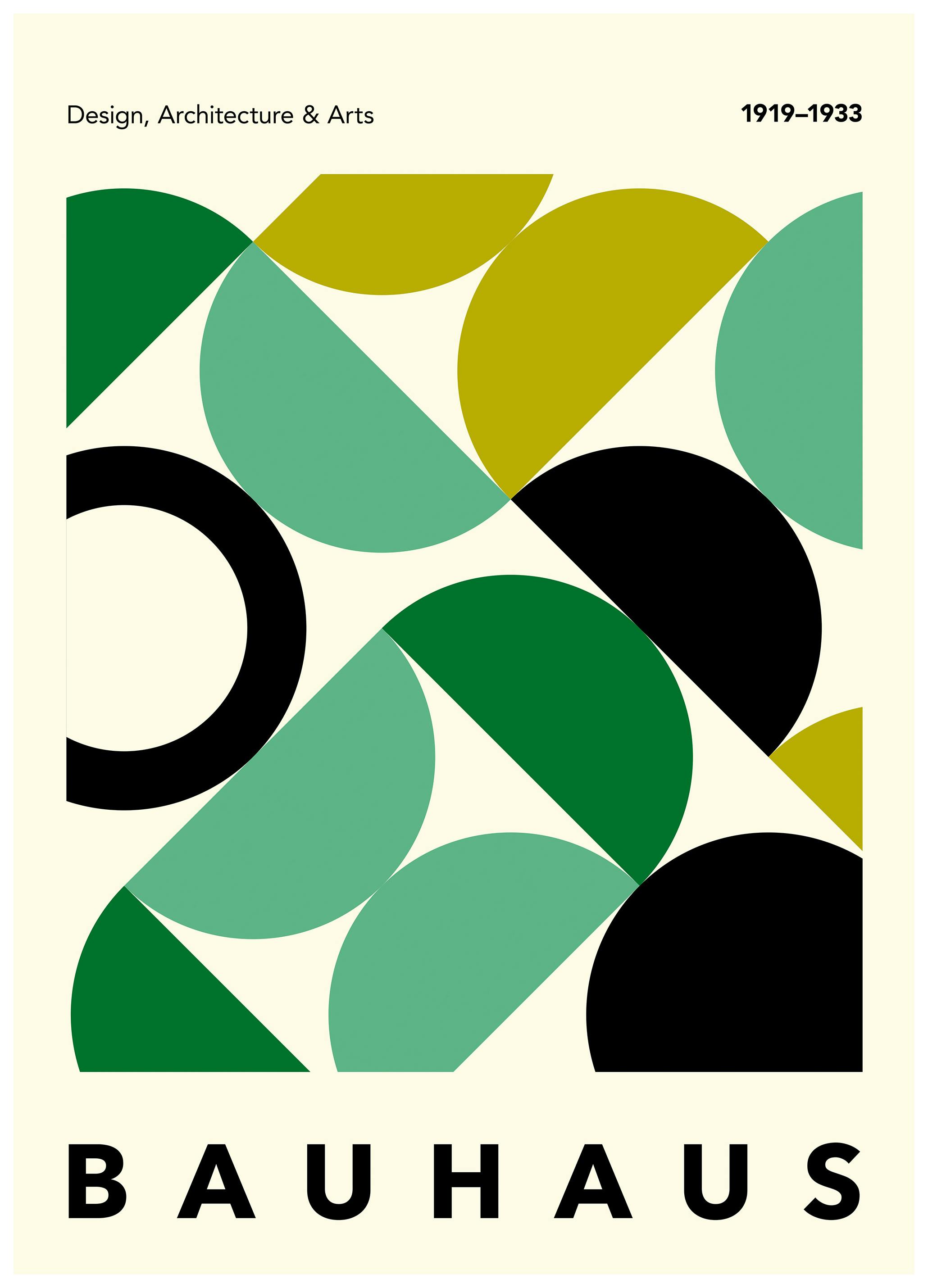 Bauhaus Shapes No3 Poster (70x100 cm) - Poster Store