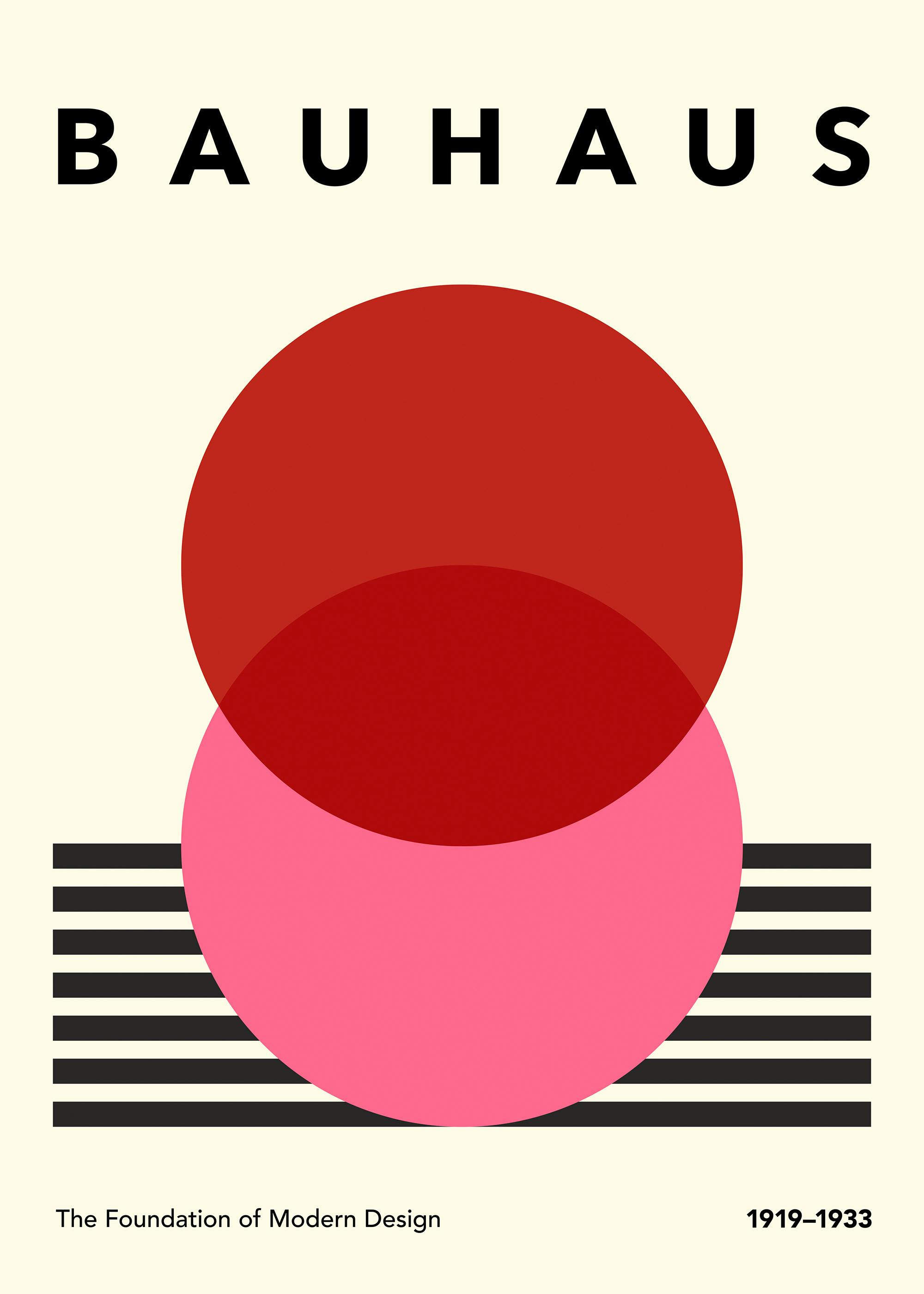 Bauhaus Rayures et Cercles N°2 Poster 0