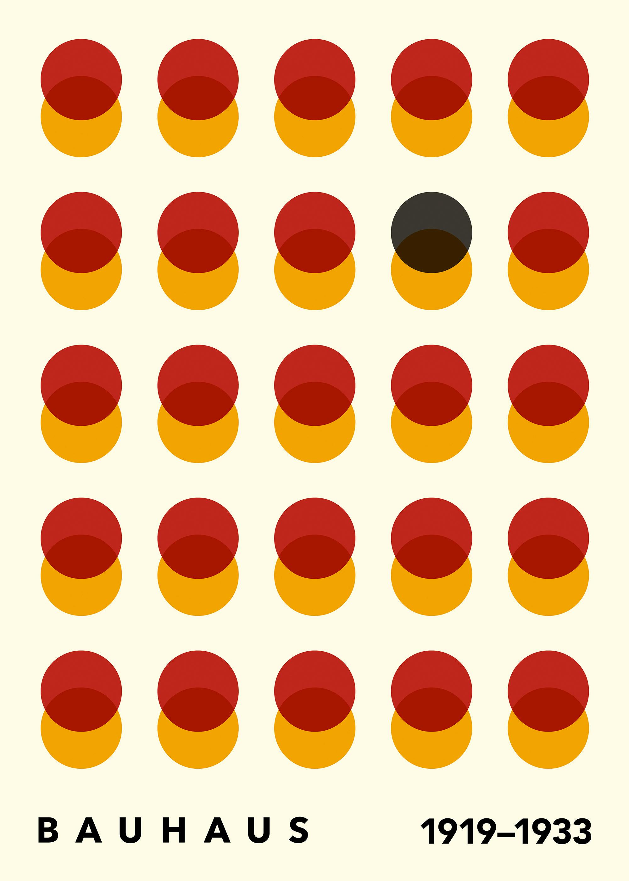 Bauhaus Circles No1 Poster 0