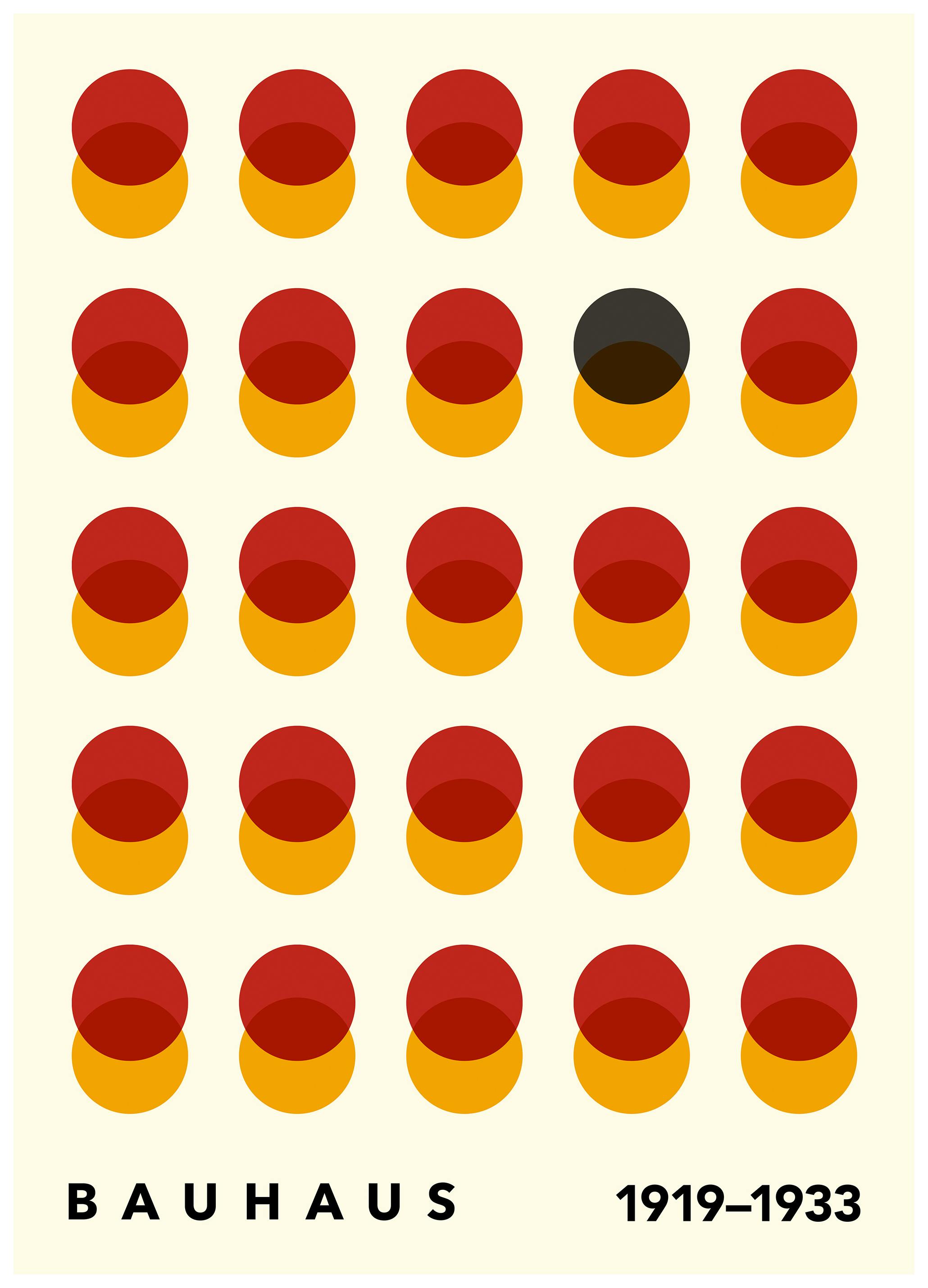 Bauhaus Circles No1 Plakat (70x100 cm) - Poster Store