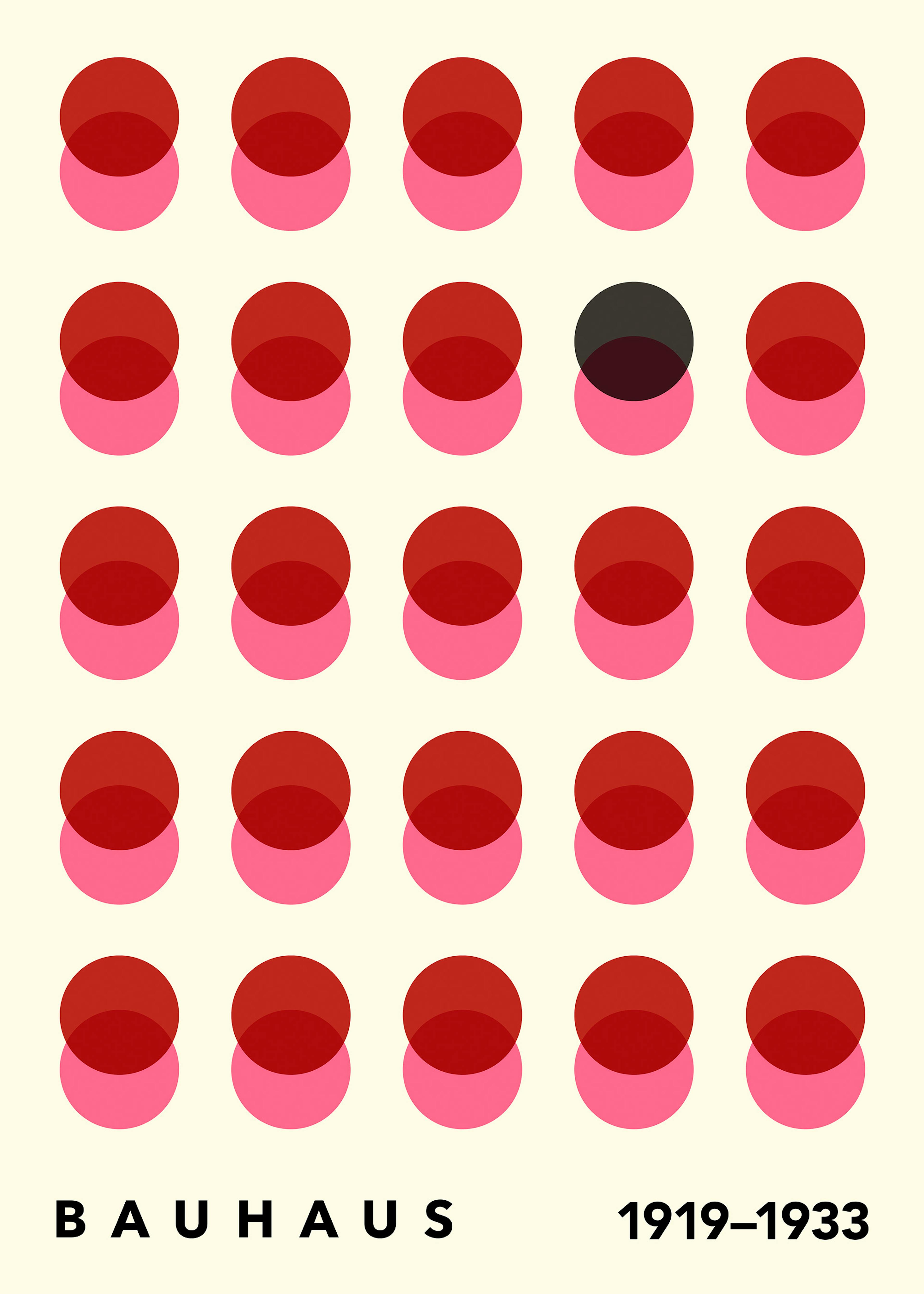 Bauhaus Circles No2 Poster 0