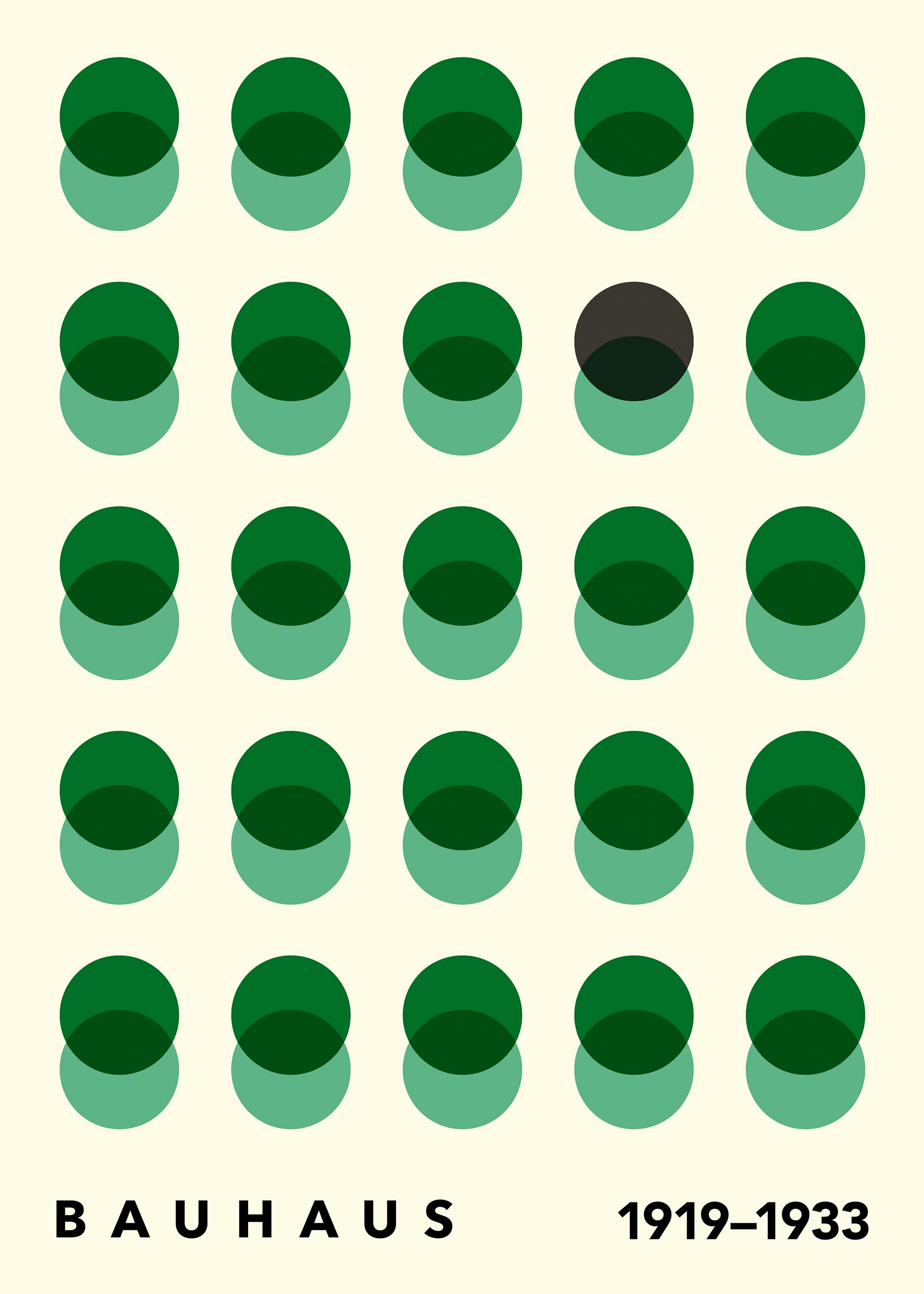 Bauhaus Circles No3 Poster 0