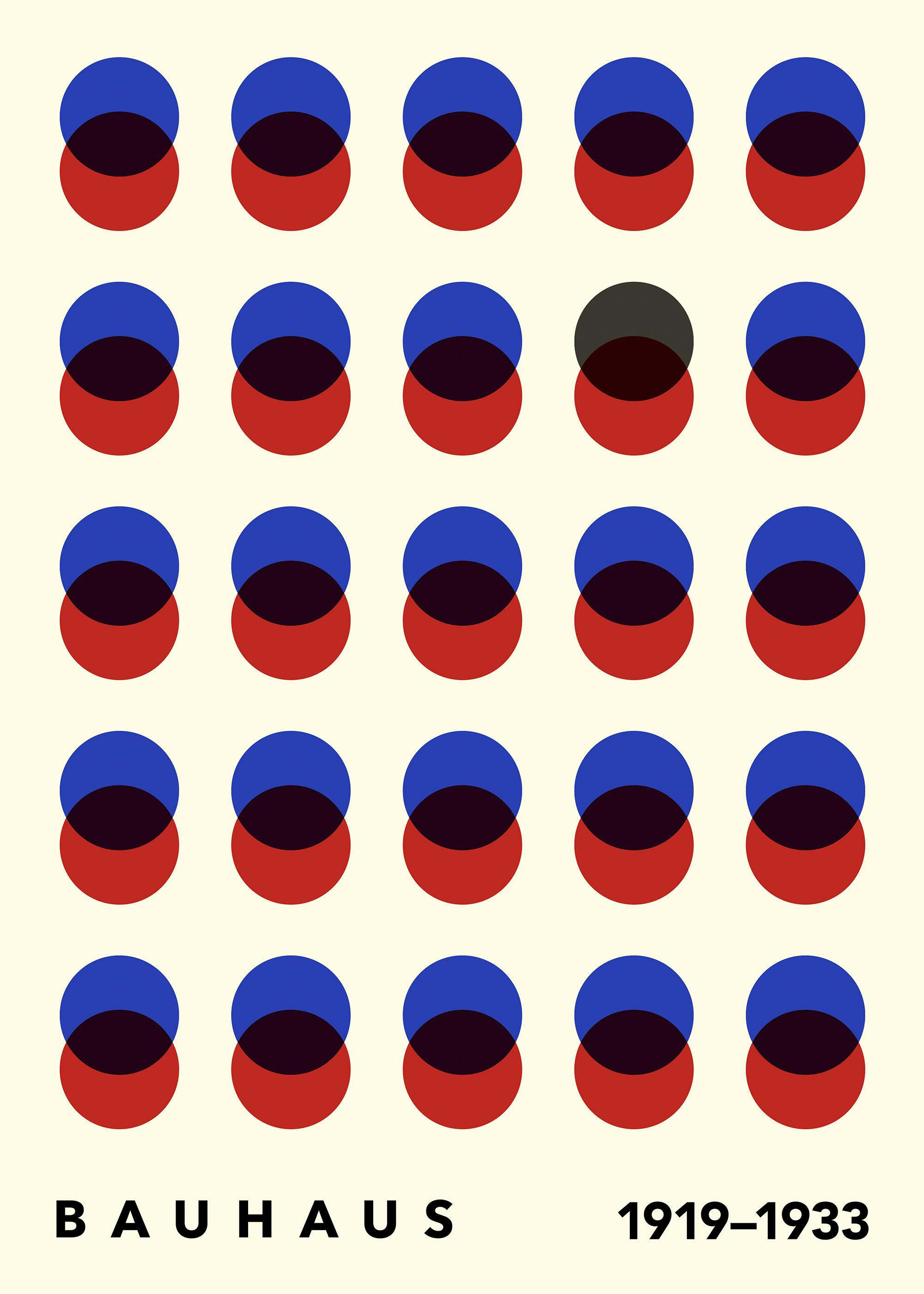 Bauhaus Circles No4 Poster 0