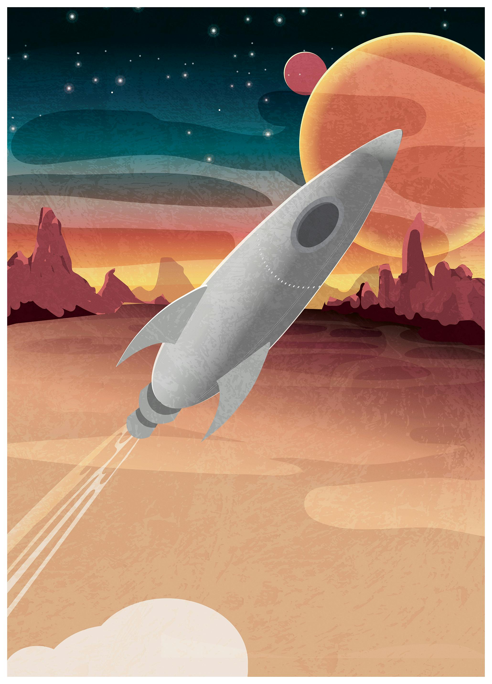 Opstijgen Poster (50x70 cm) - Poster Store