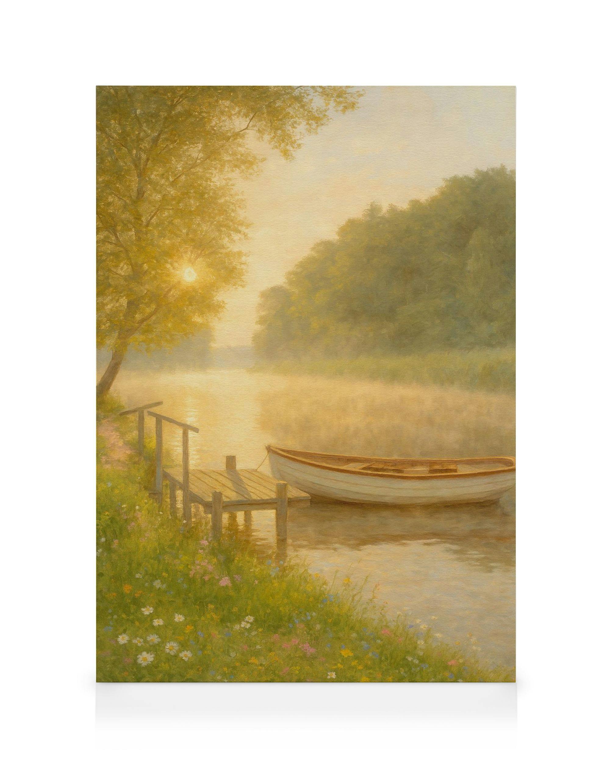 Zomerstilte Canvas (70x100 cm - Fotokaders zwart) - Poster Store