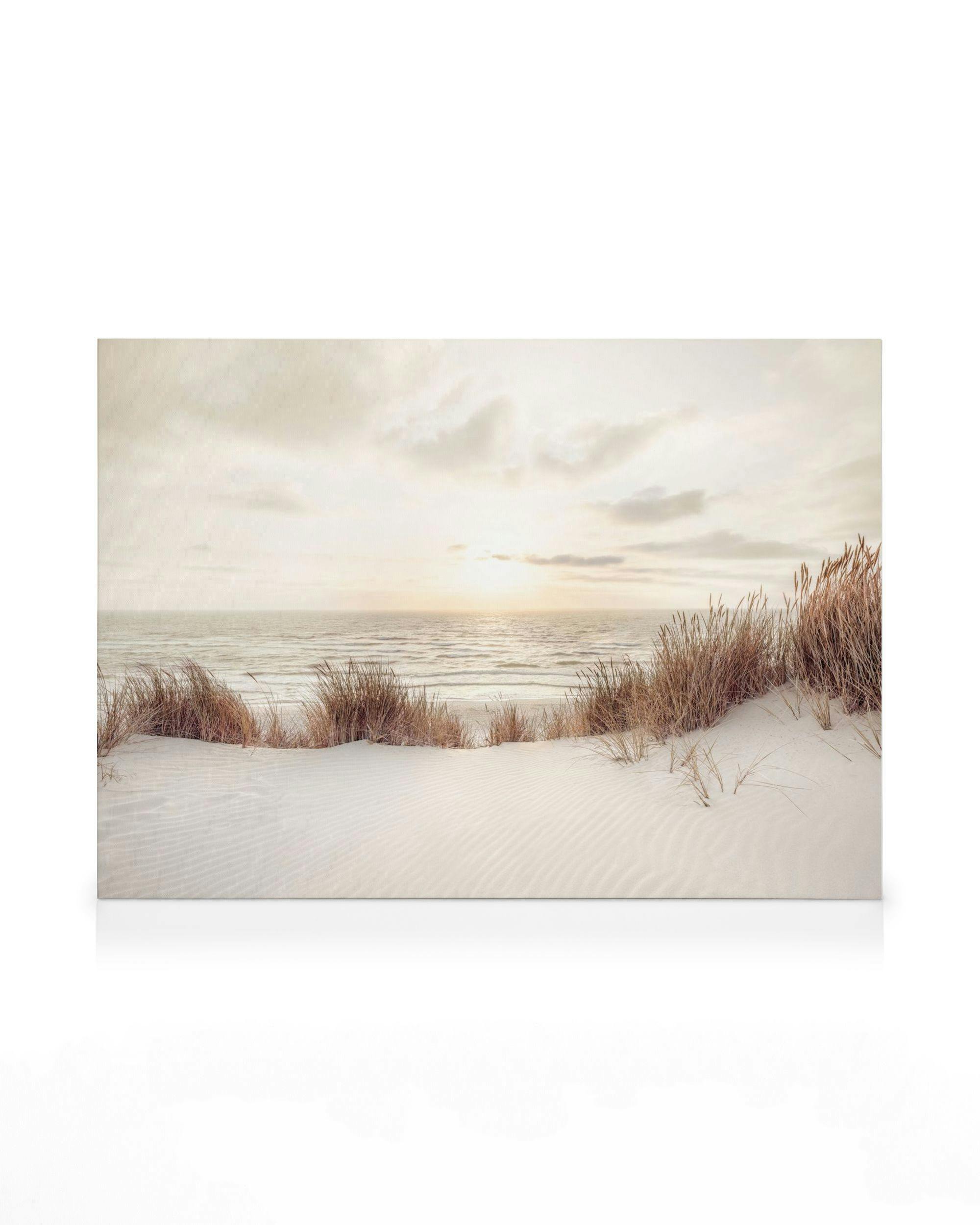 Canvas Prints - Sunset at Dune Beach Canvas print (70x100 cm - Black Frame) - Poster Store