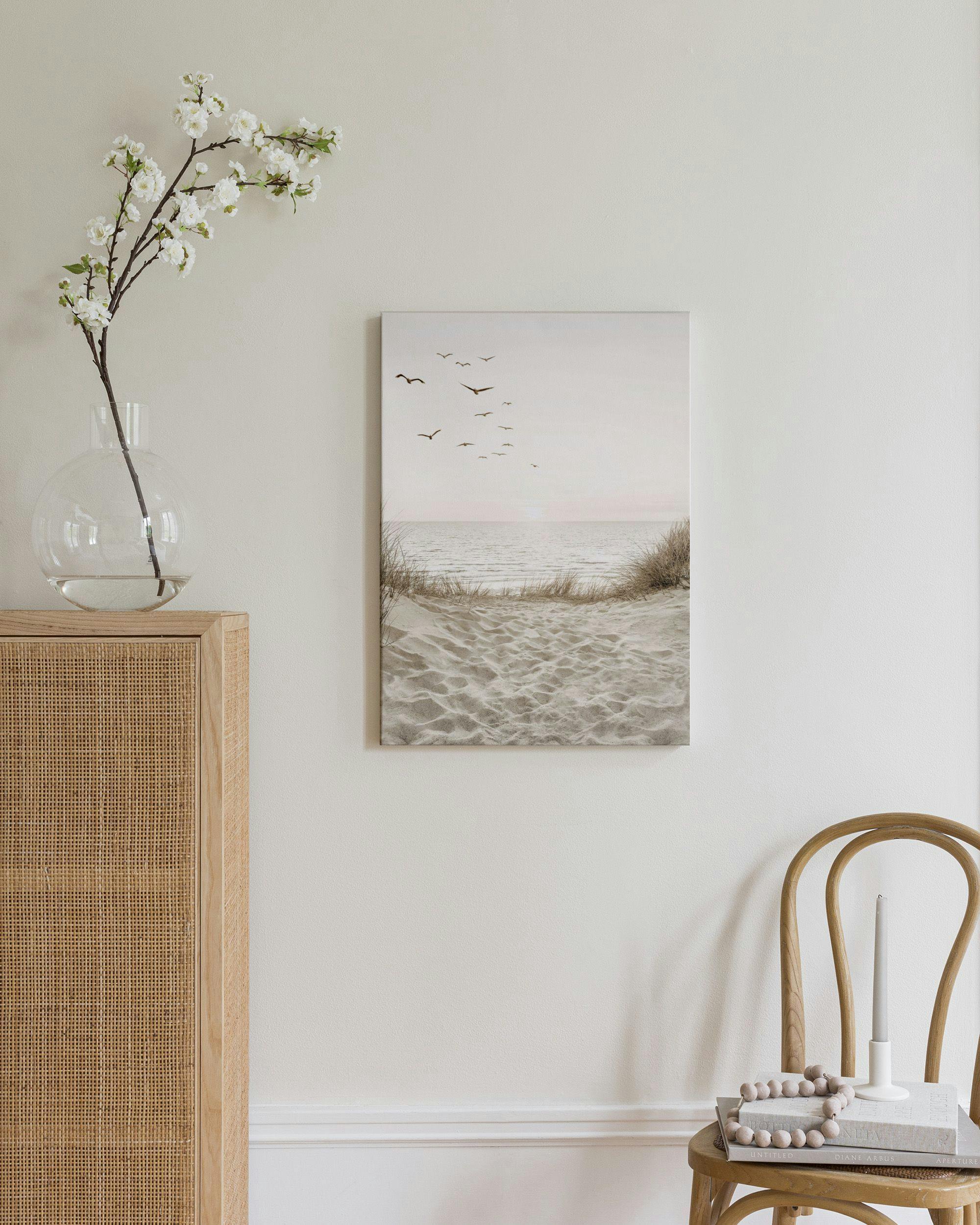 Canvas Prints - Birds by the Beach Canvas print (70x100 cm) - Poster Store
