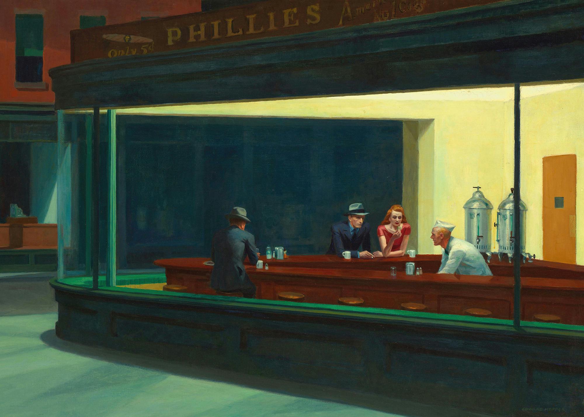 Edward Hopper - Nighthawks Poster 0