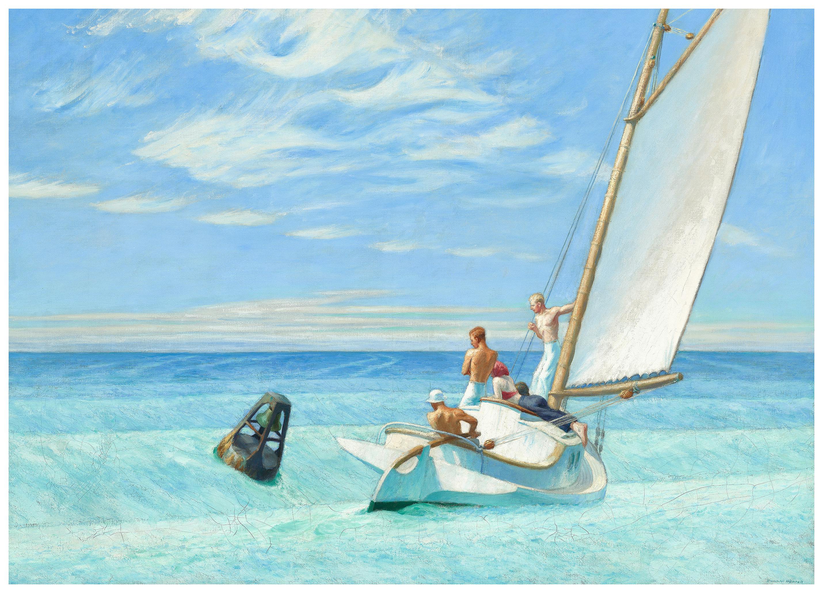 Edward Hopper - Gronddeining Poster (50x50 cm) - Poster Store