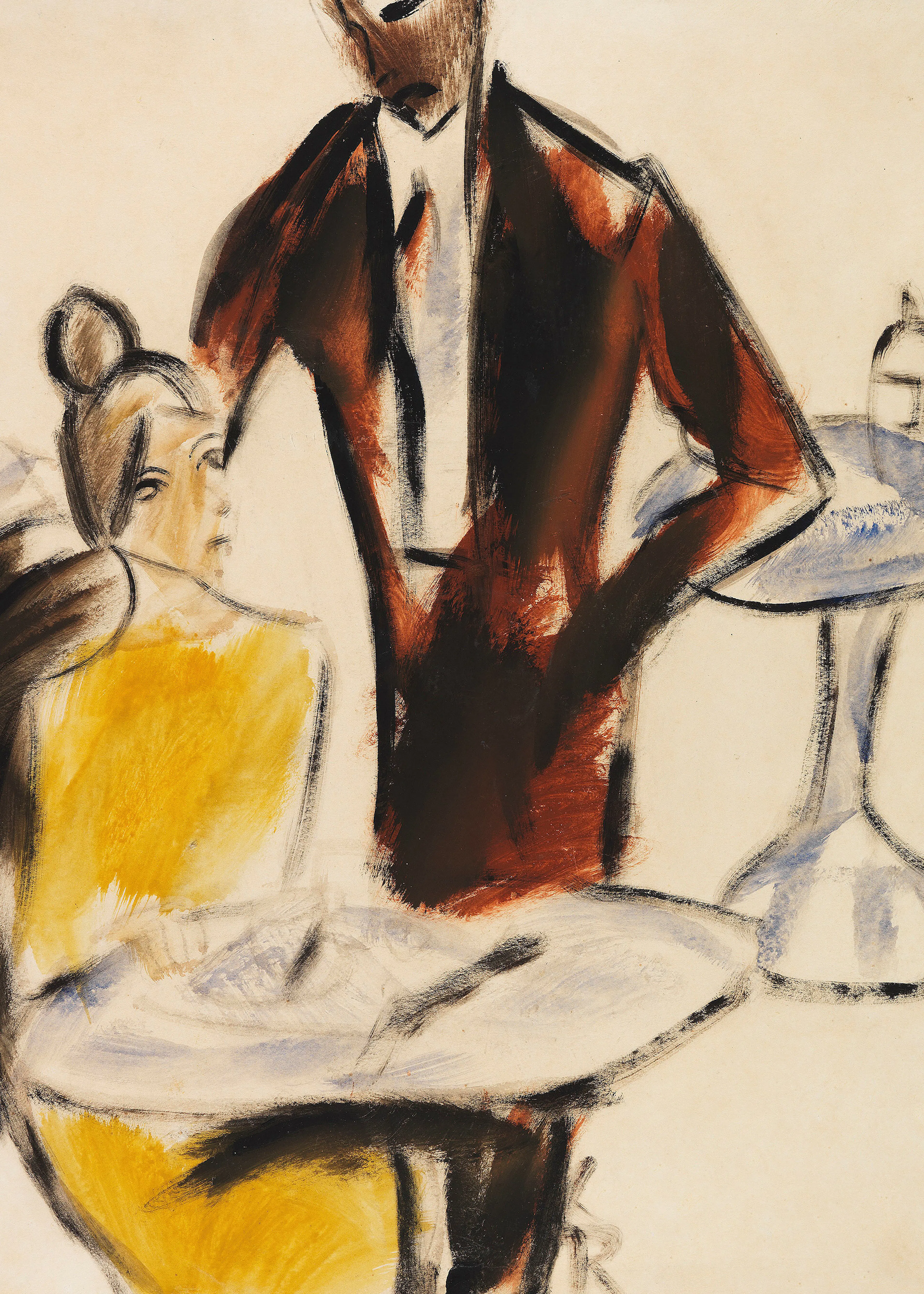 Christian Rohlfs - Couple (Scene in a Café) Poster 0