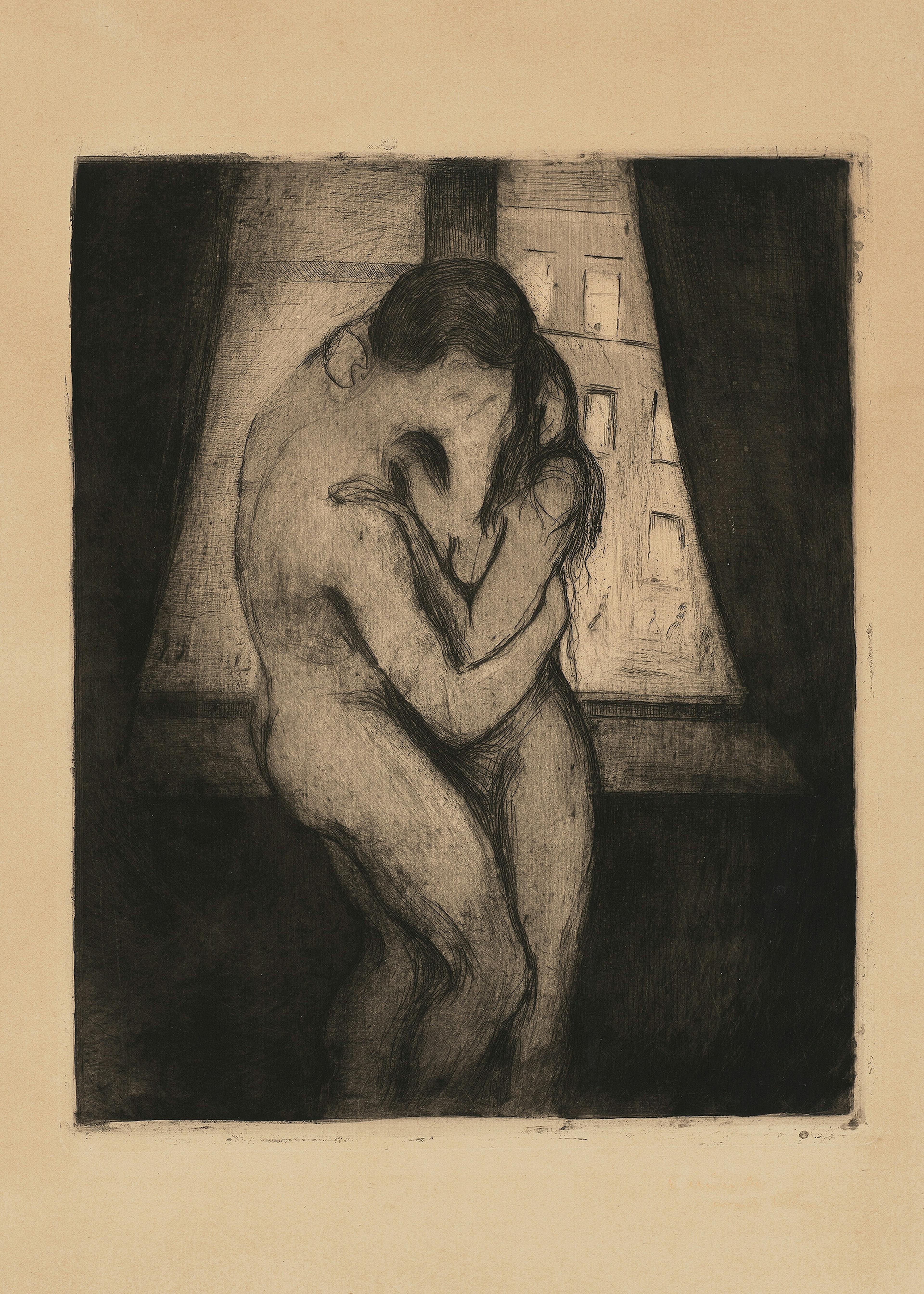 Edvard Munch - The Kiss Poster 0