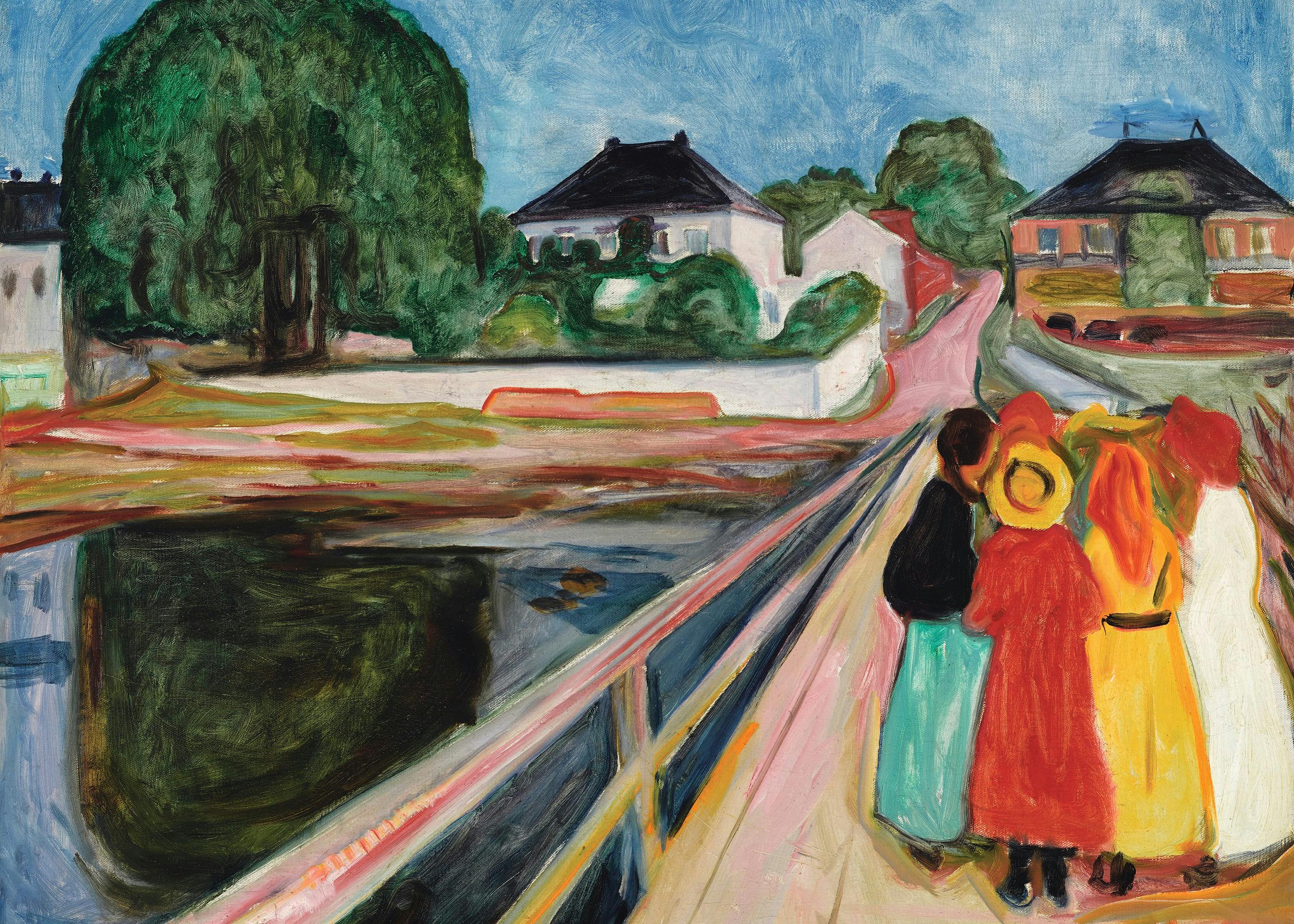 Edvard Munch - Girls on the Bridge Poster 0