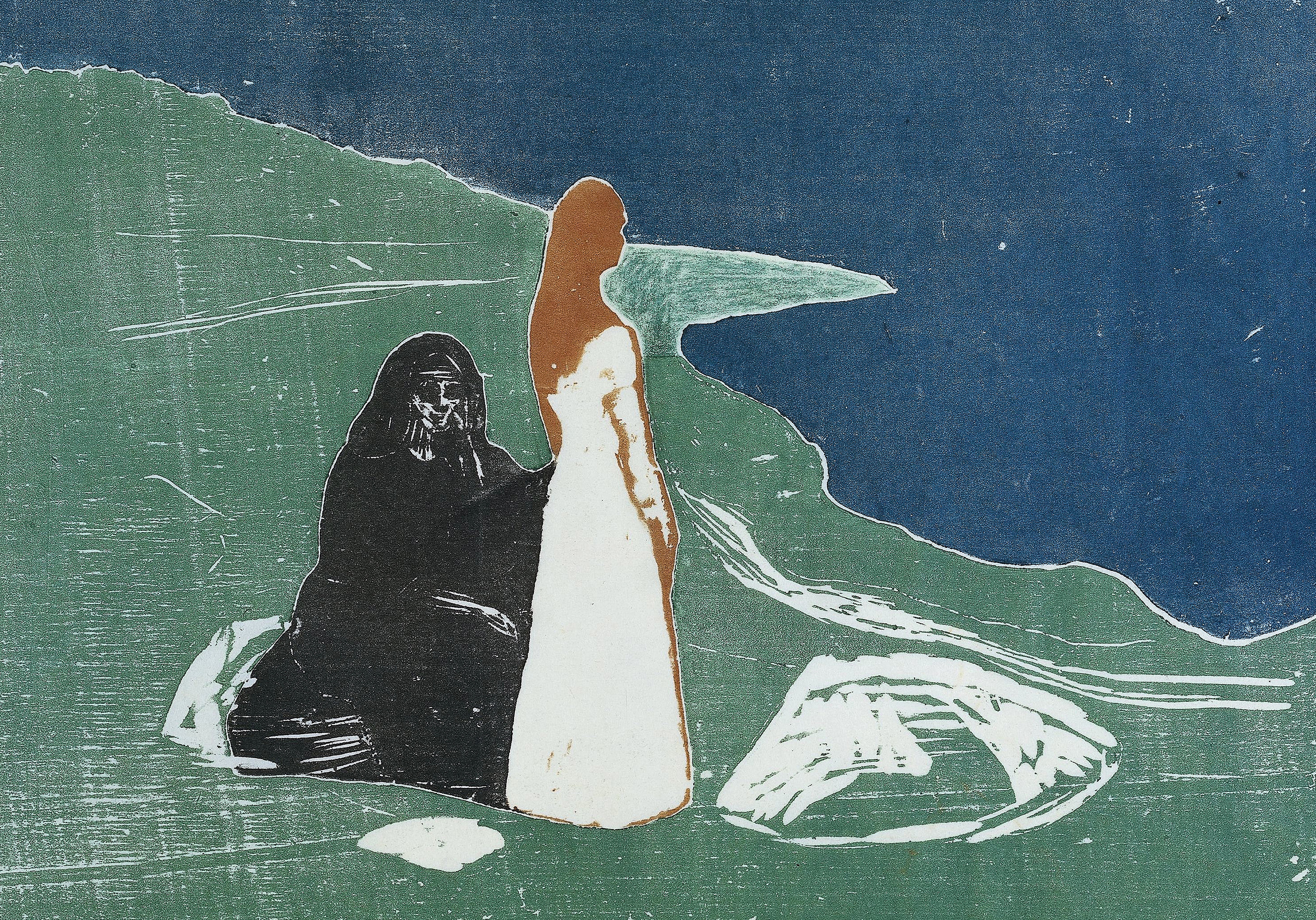 Edvard Munch Two Women Shore Poster | Poster Store US