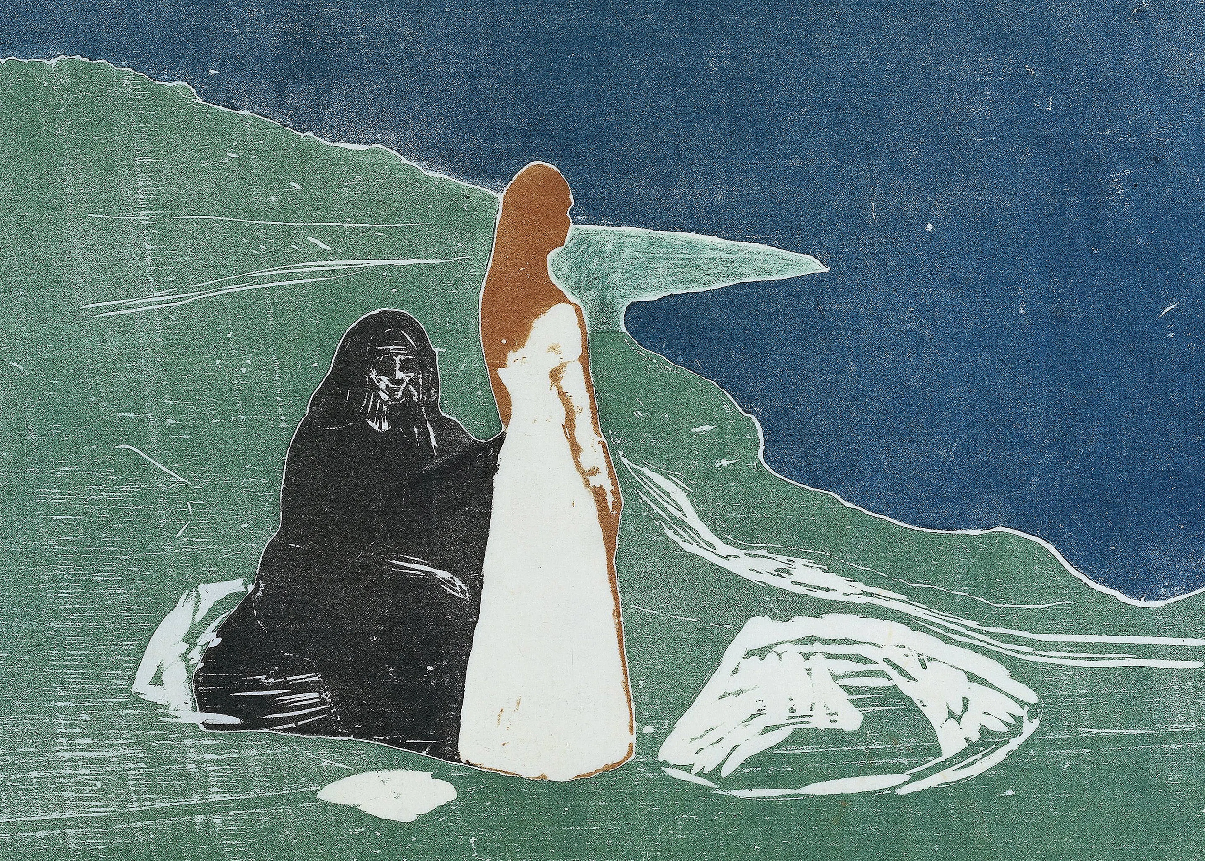 Edvard Munch - Two Women on the Shore Poster 0