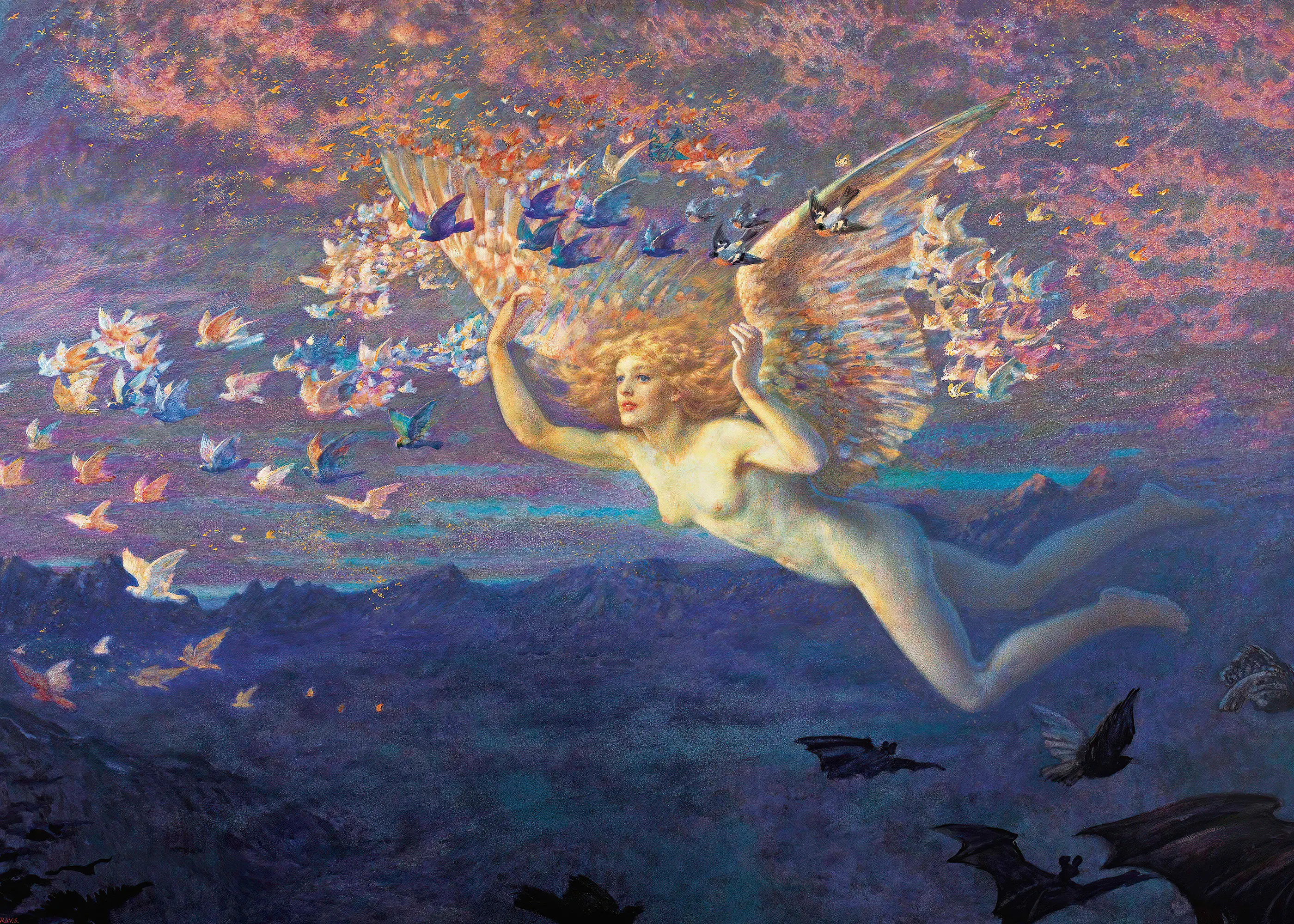 Edward Robert Hughes - Wings of the Morning Poster 0