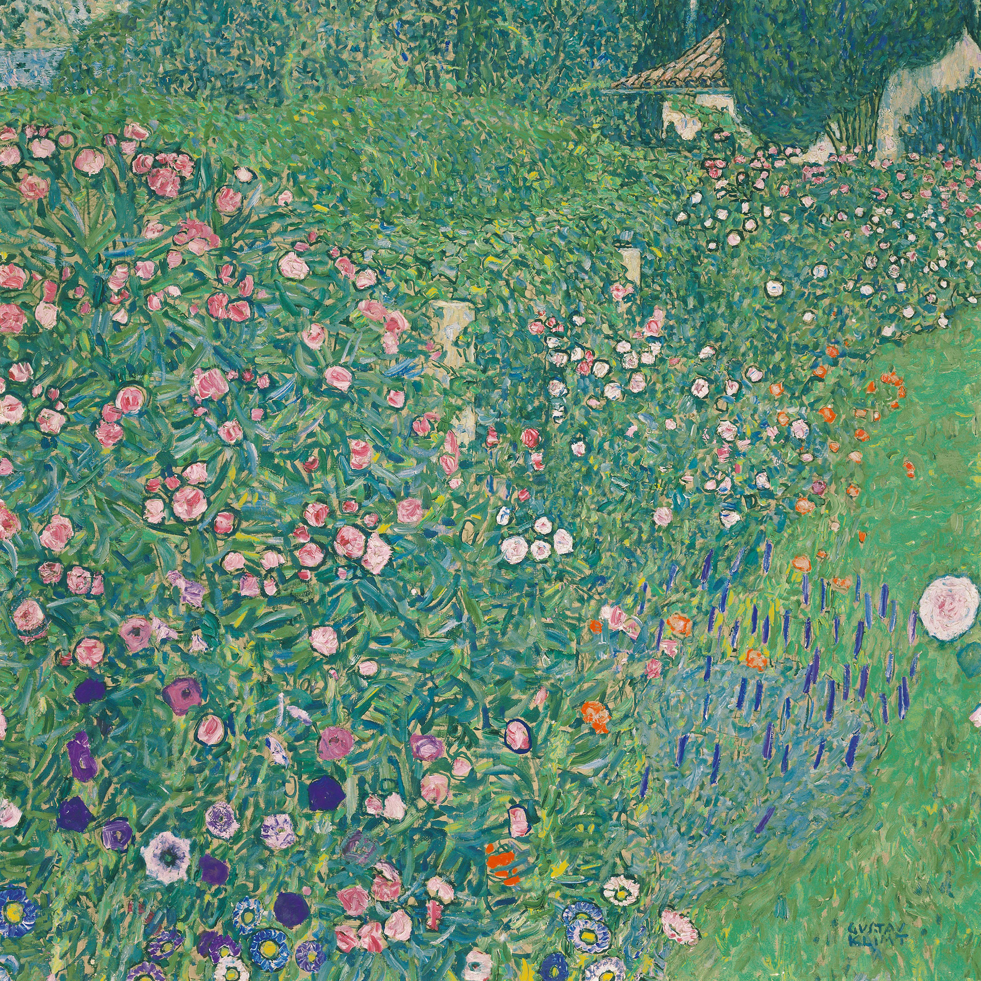 Gustav Klimt - Blommornas Trädgård Poster 0