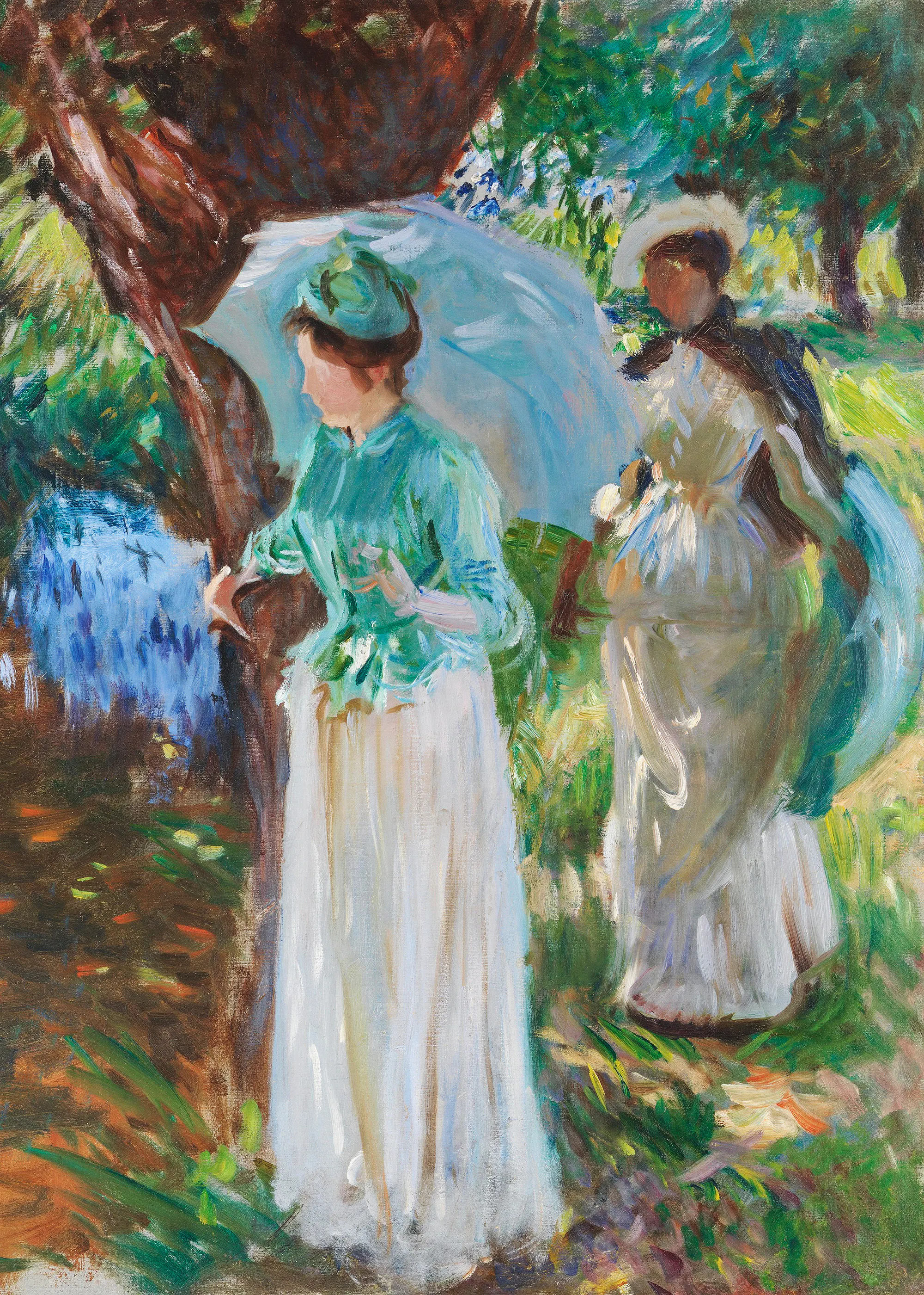 John Singer Sargent - Two Girls with Parasols Poster 0