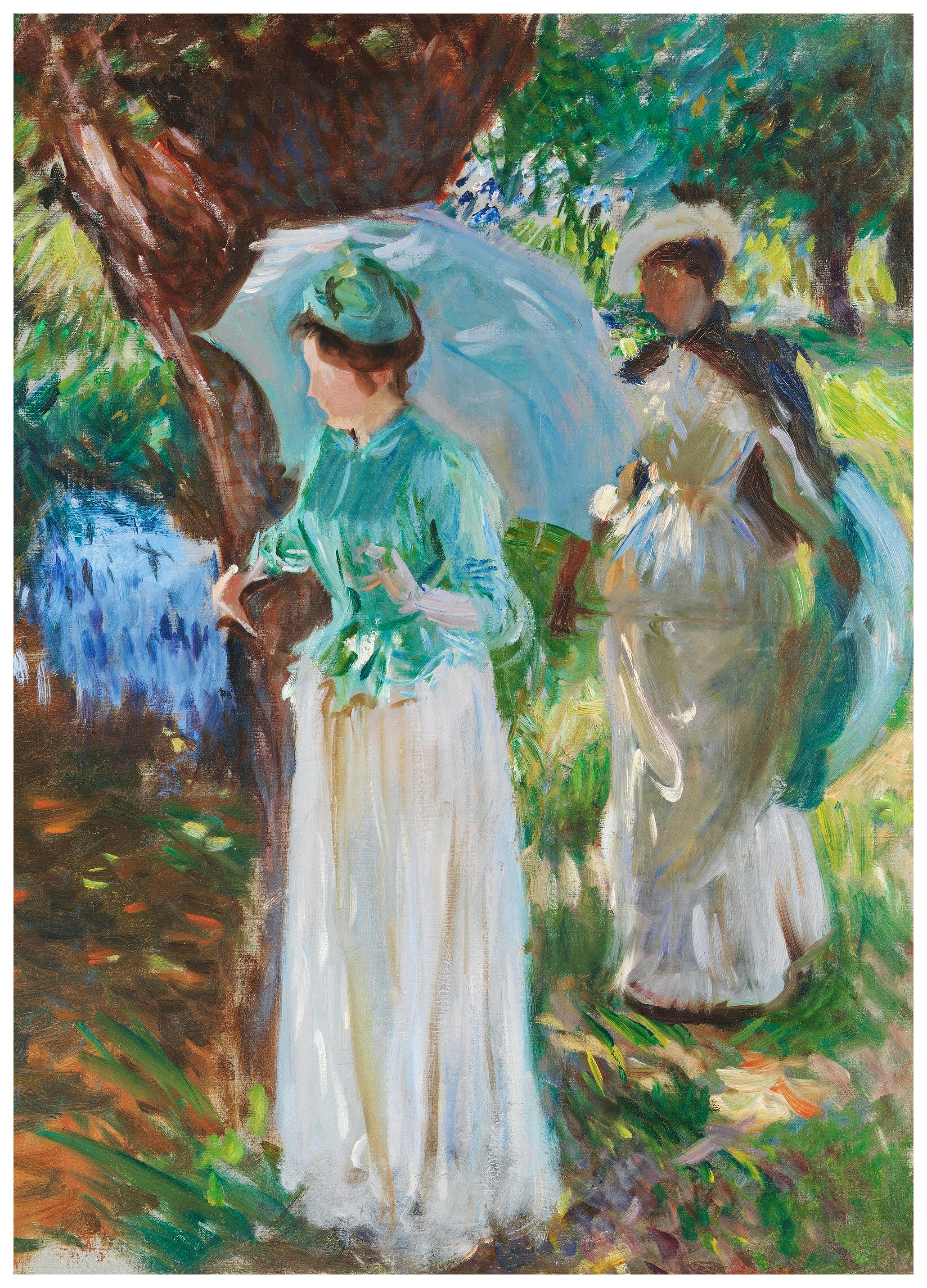 Prints John Singer Sargent - Two Girls with Parasols Poster (40x50 cm) - Poster Store