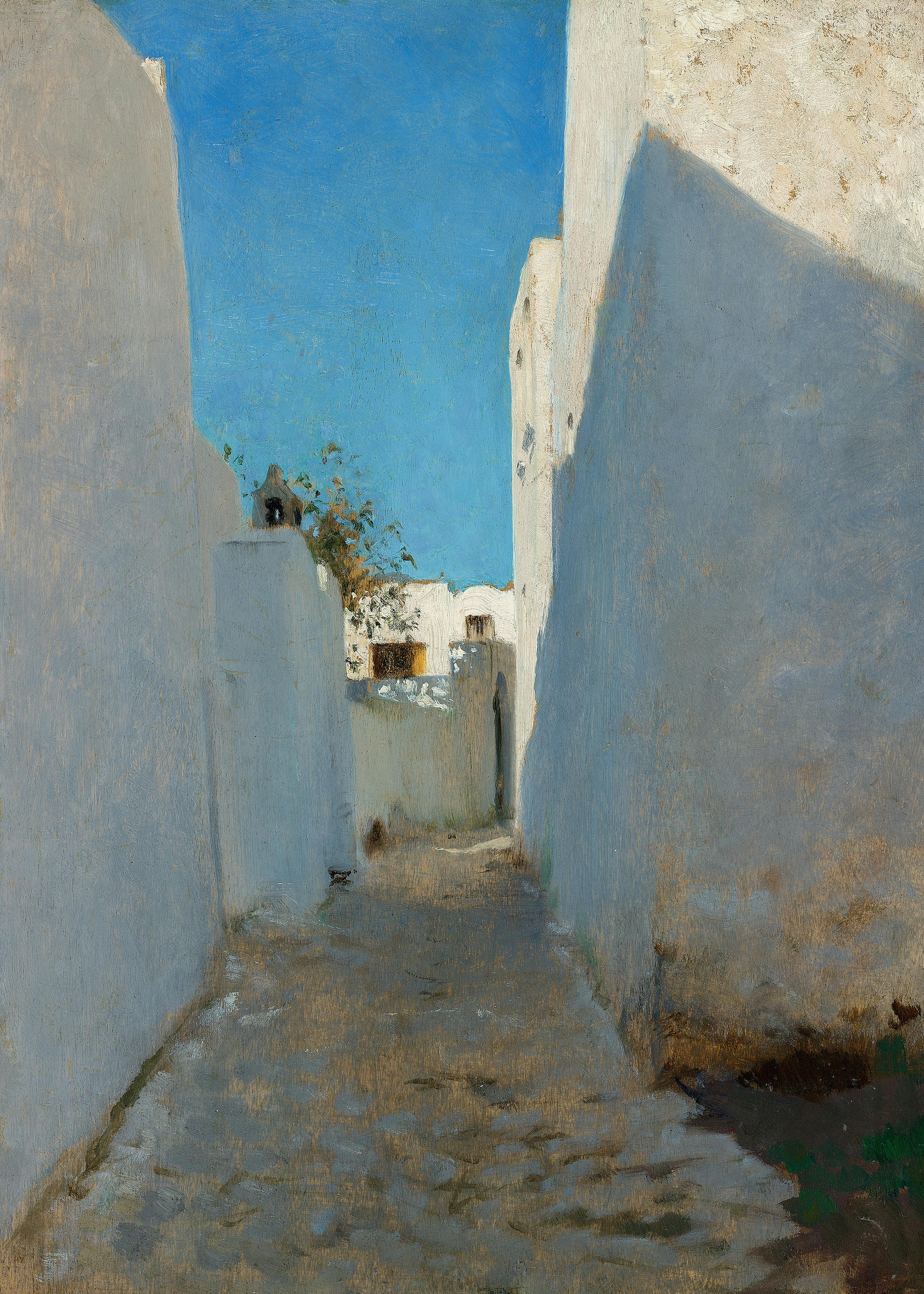 John Singer Sargent - Marokkansk Gadescene Plakat 0