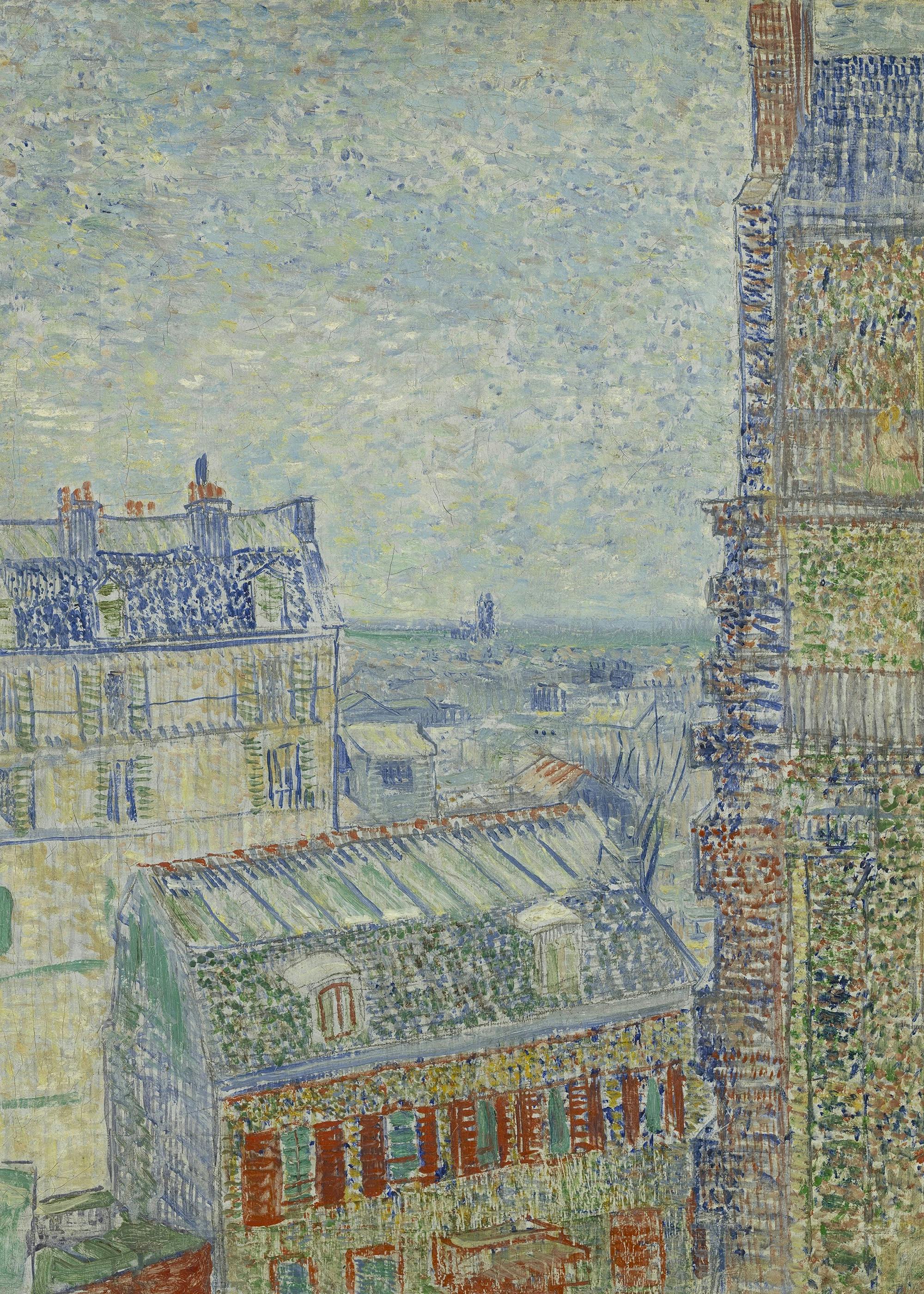 Vincent Van Gogh - Vue depuis l'Appartement de Théo Affiche 0
