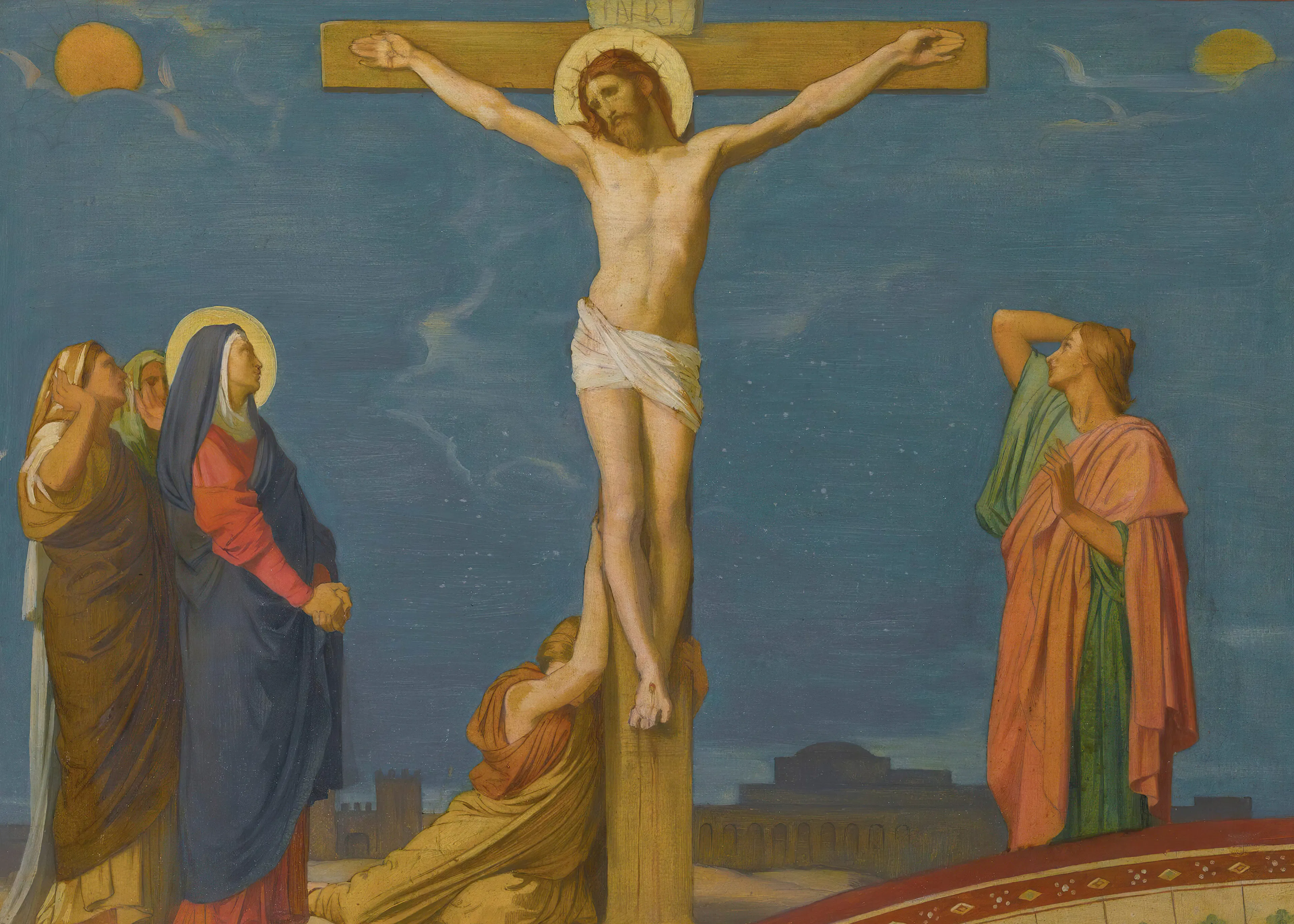 Jean-Hippolyte Flandrin - The Death of Jesus Christ on Calvary Poster 0