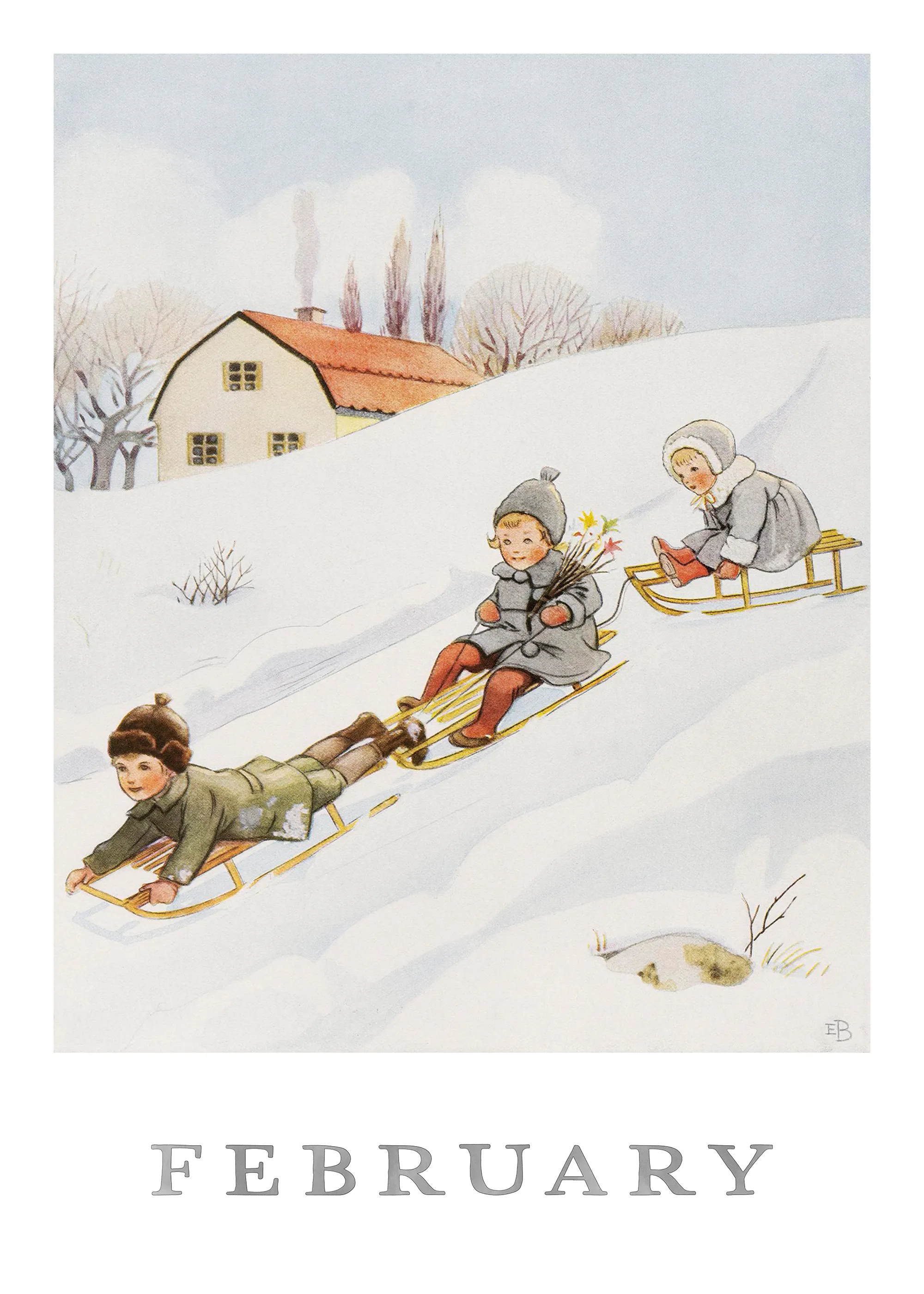 Elsa Beskow - February Poster 0