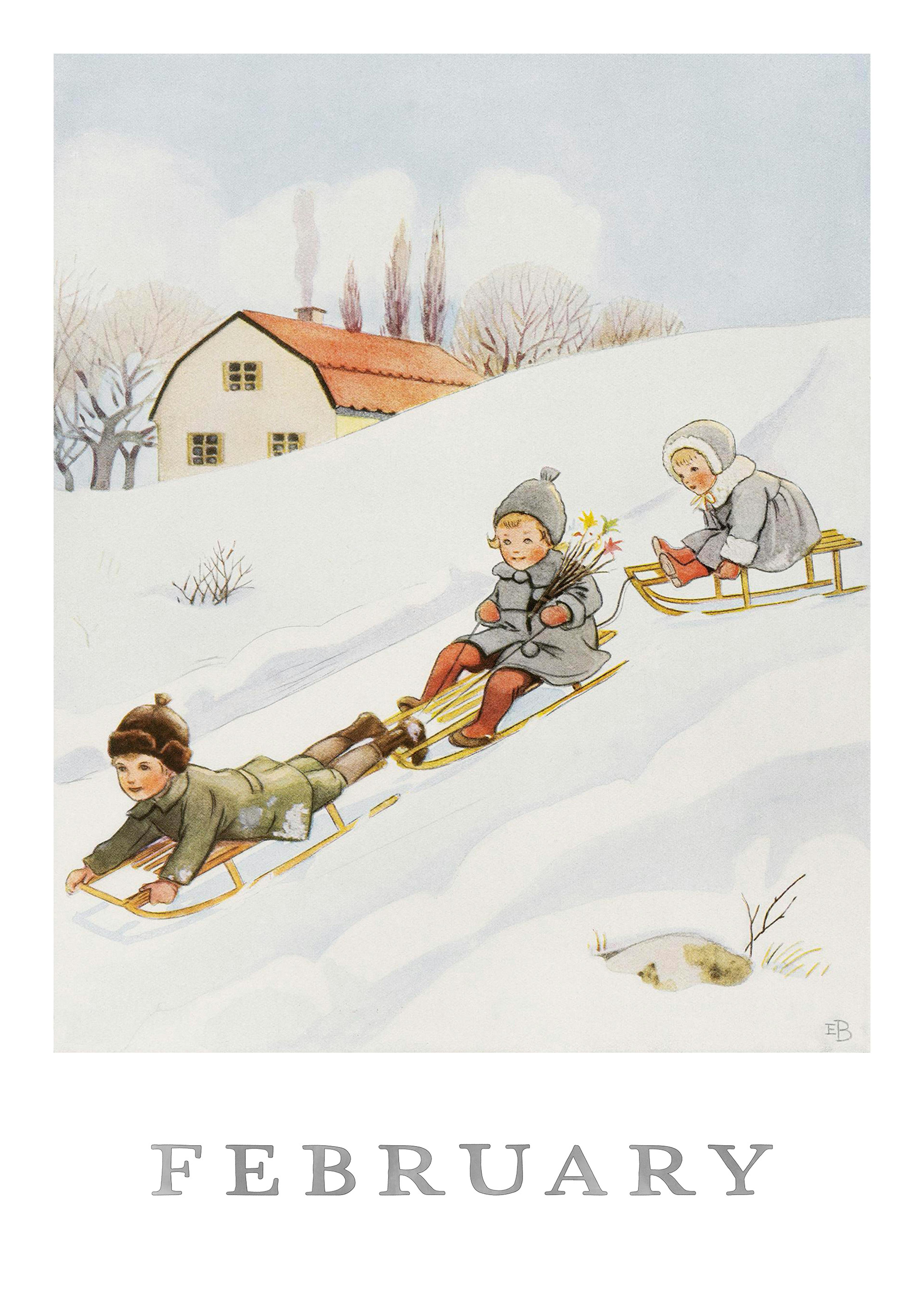 Elsa Beskow - February Poster 0