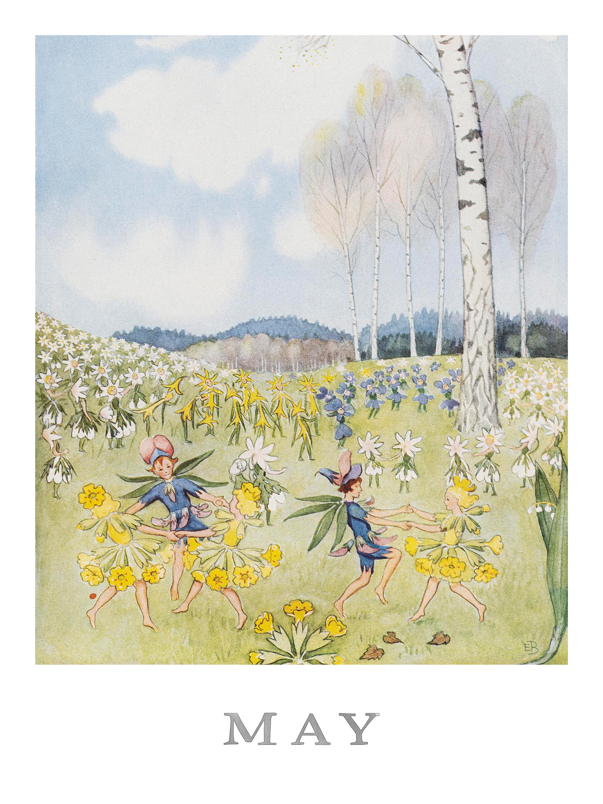 Elsa Beskow - May Flower Fairy Poster | Poster Store US