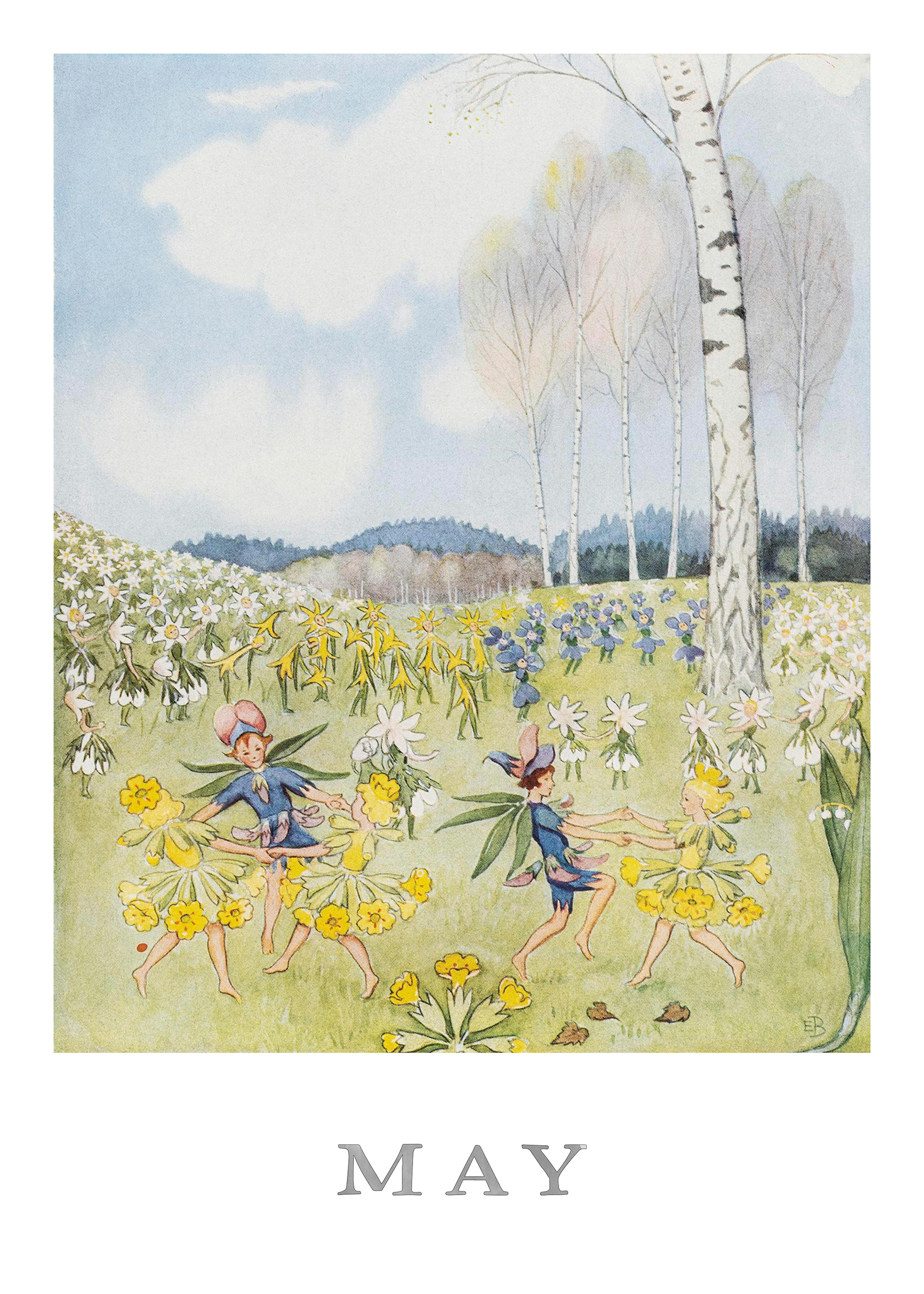 Elsa Beskow - Maj Poster 0