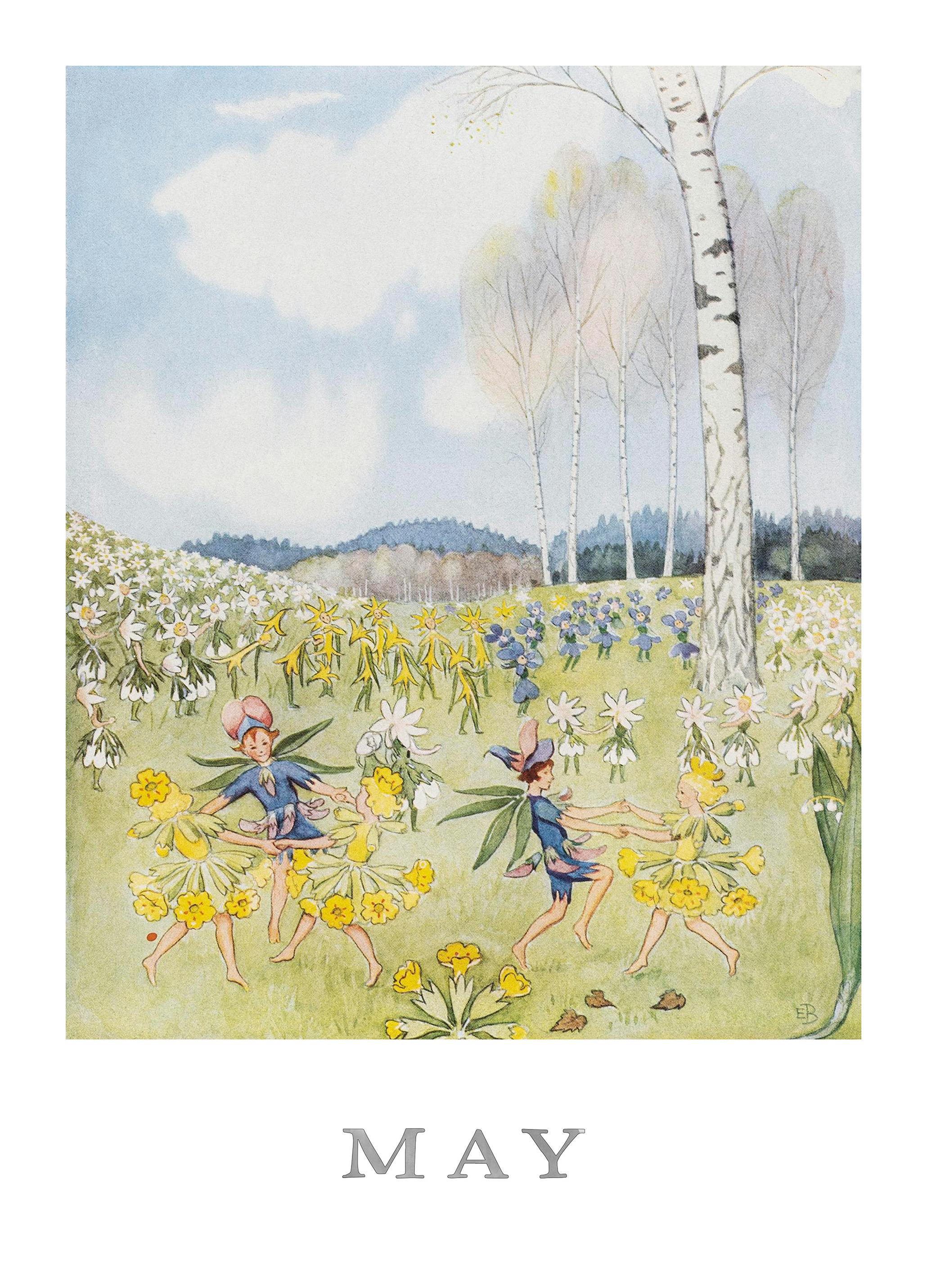Elsa Beskow - Mai Plakat (30x40 cm) - Poster Store