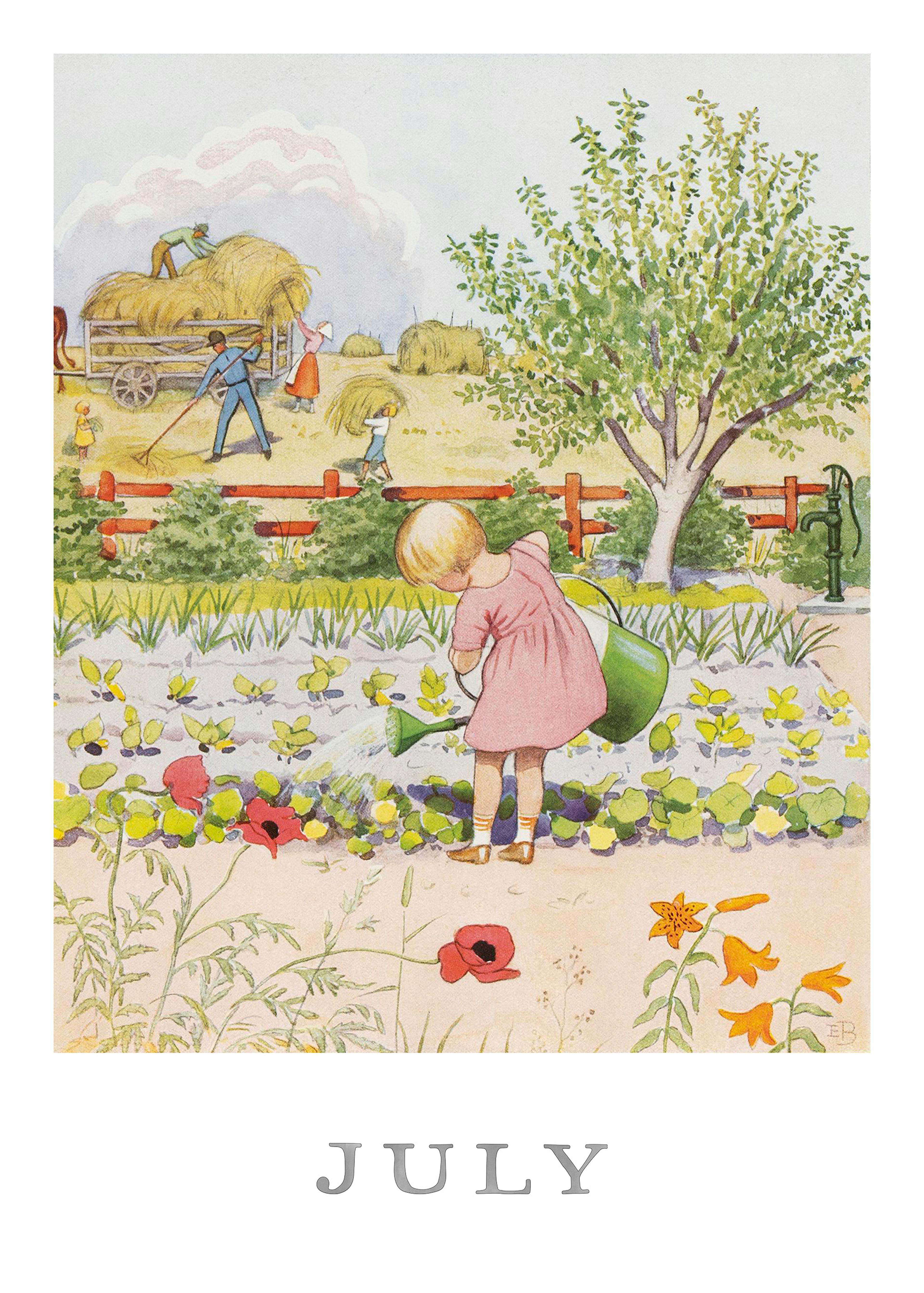 Elsa Beskow - July Poster 0
