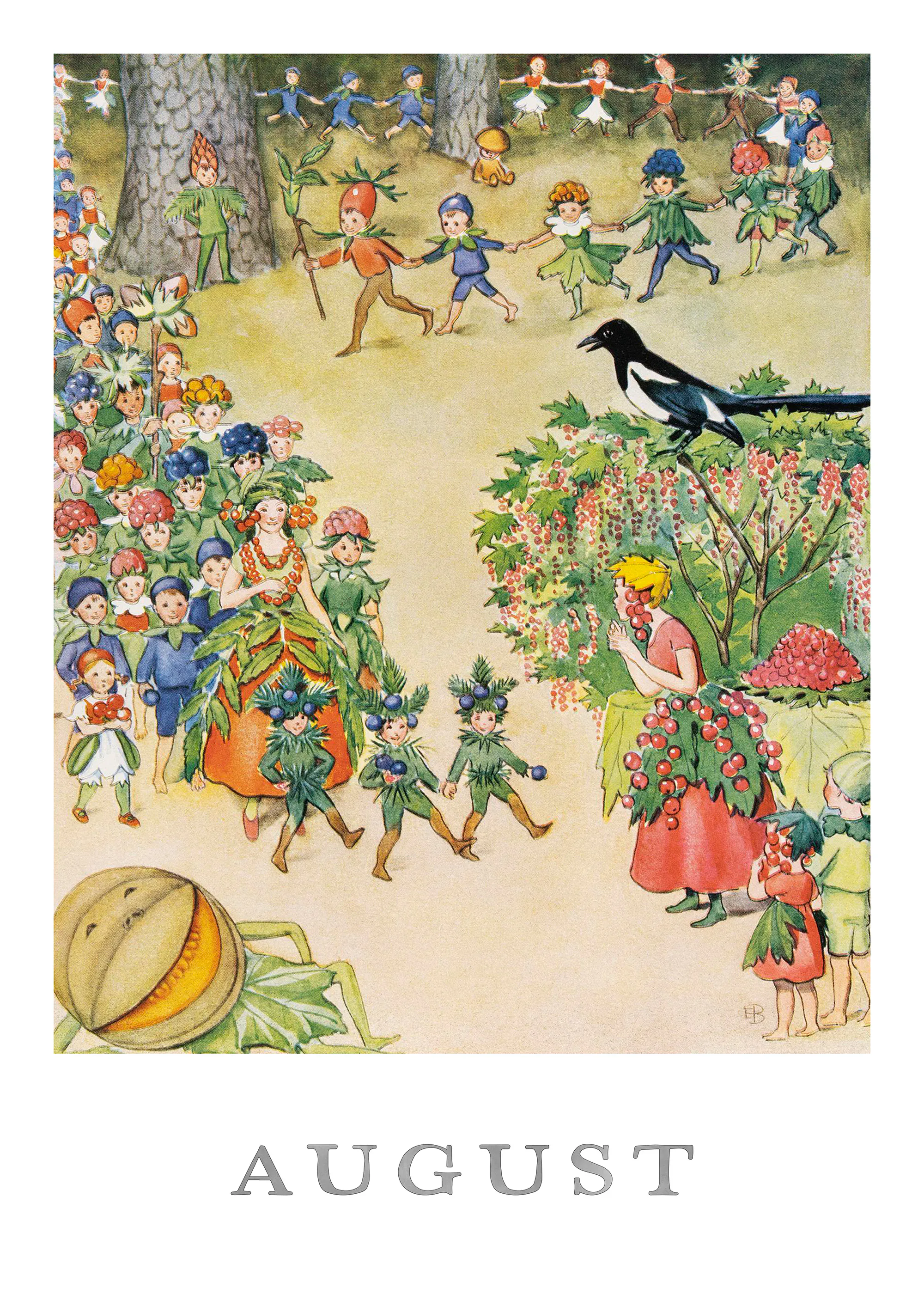 Elsa Beskow - August Poster 0
