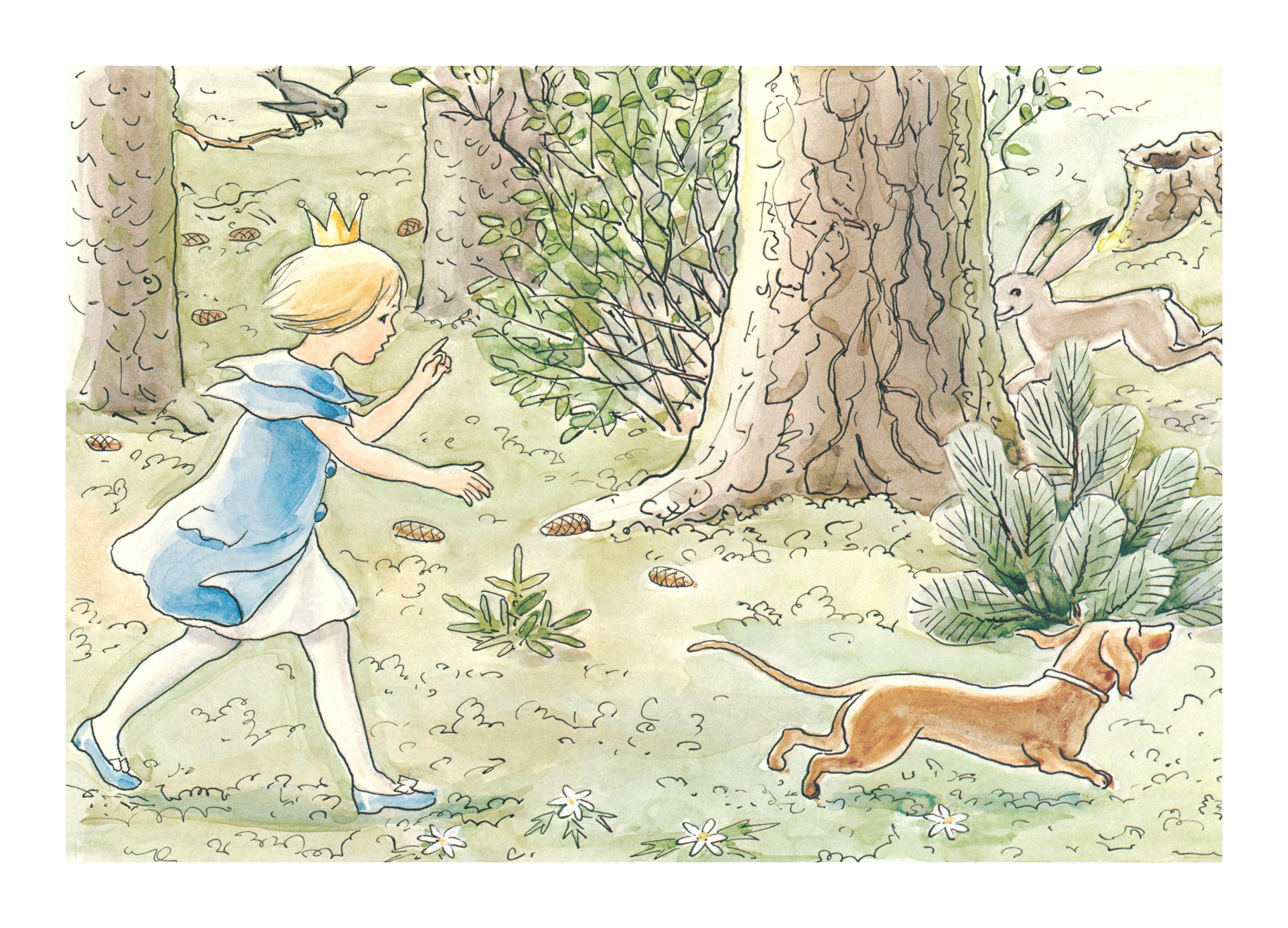 Elsa Beskow - Principessa Sylvie No2 Poster (50x70 cm) - Poster Store