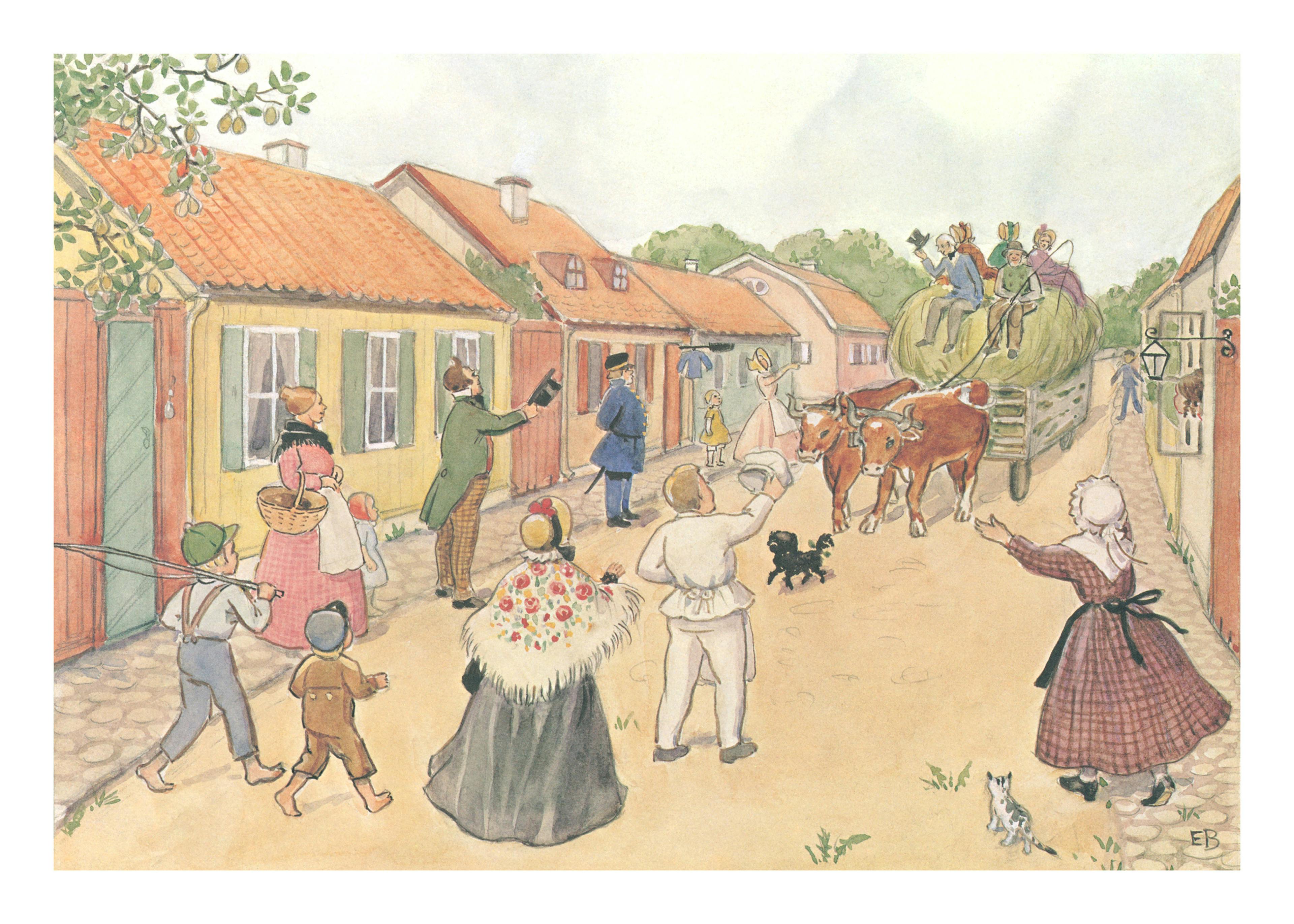 Elsa Beskow - Uncle Blue's New Boat No1 Poster 0