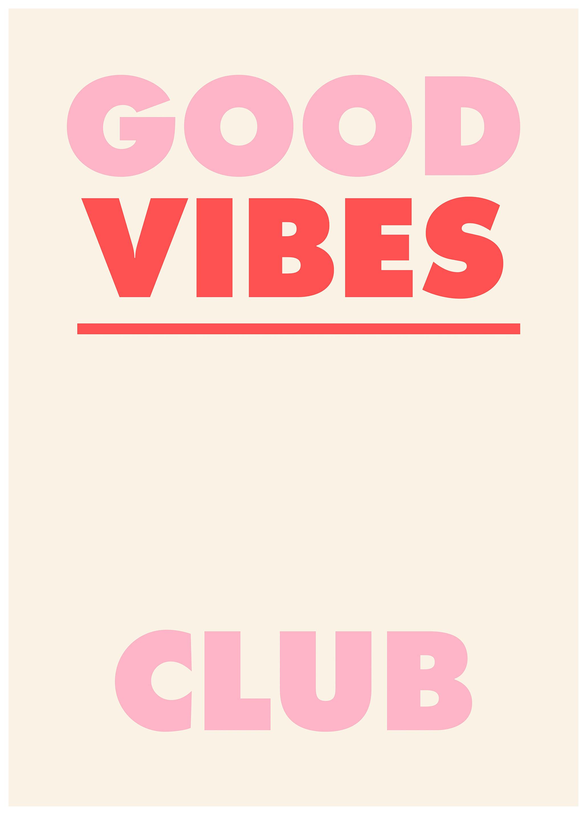 Good Vibes Club Poster (21x30 cm) - Poster Store