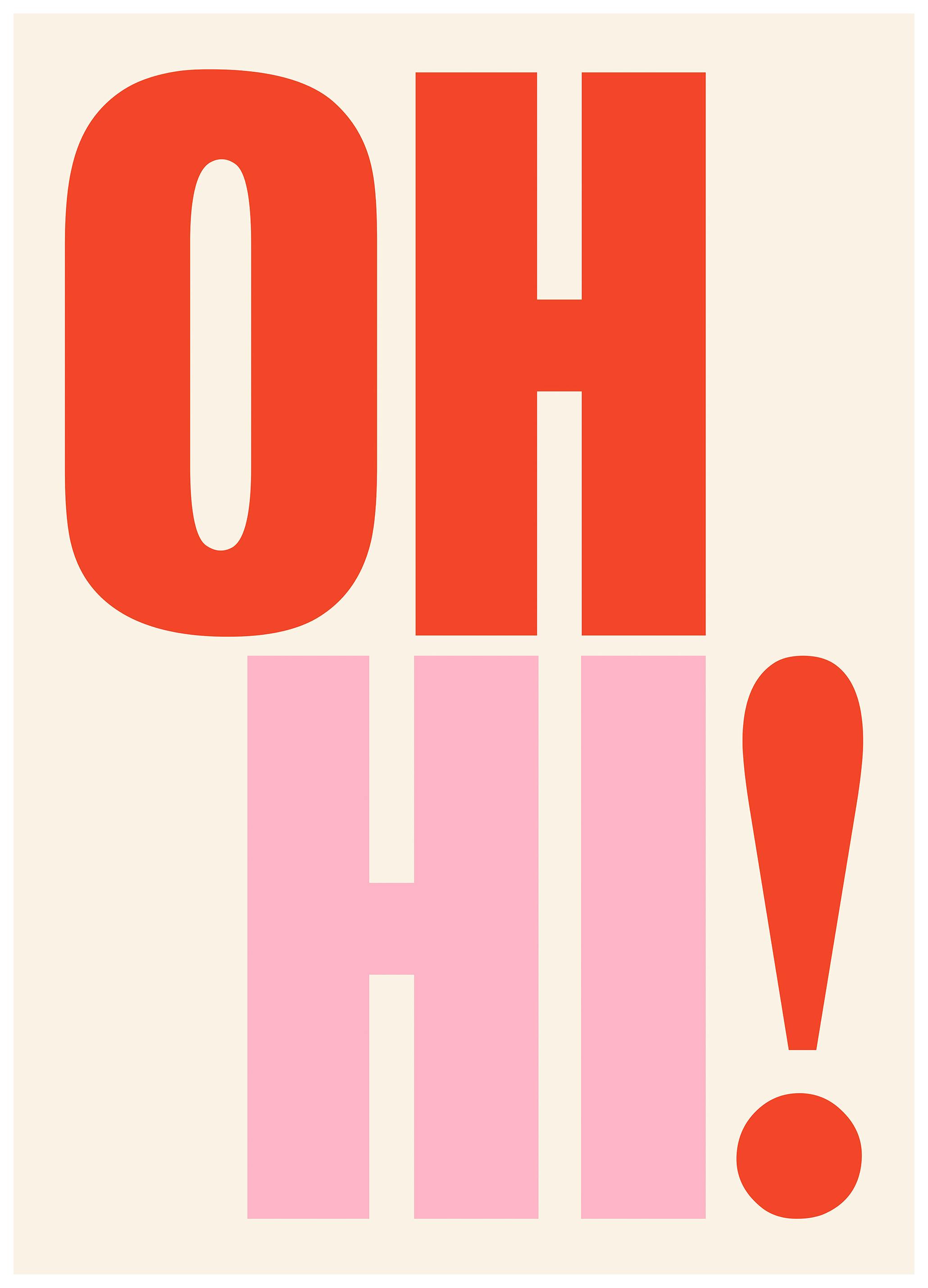 Oh Hi Poster (30x40 cm) - Poster Store