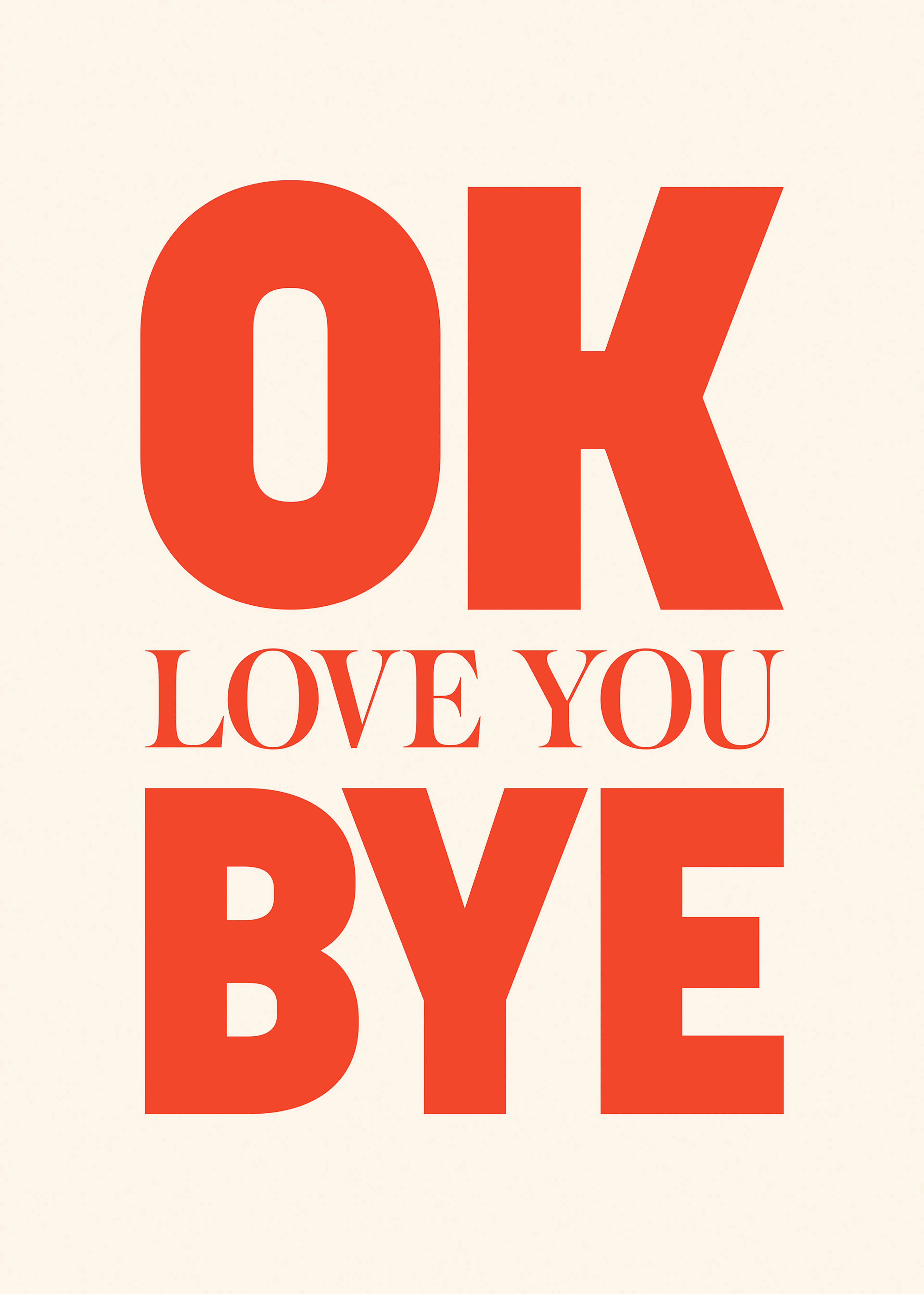 Ok Love You Bye Poster 0