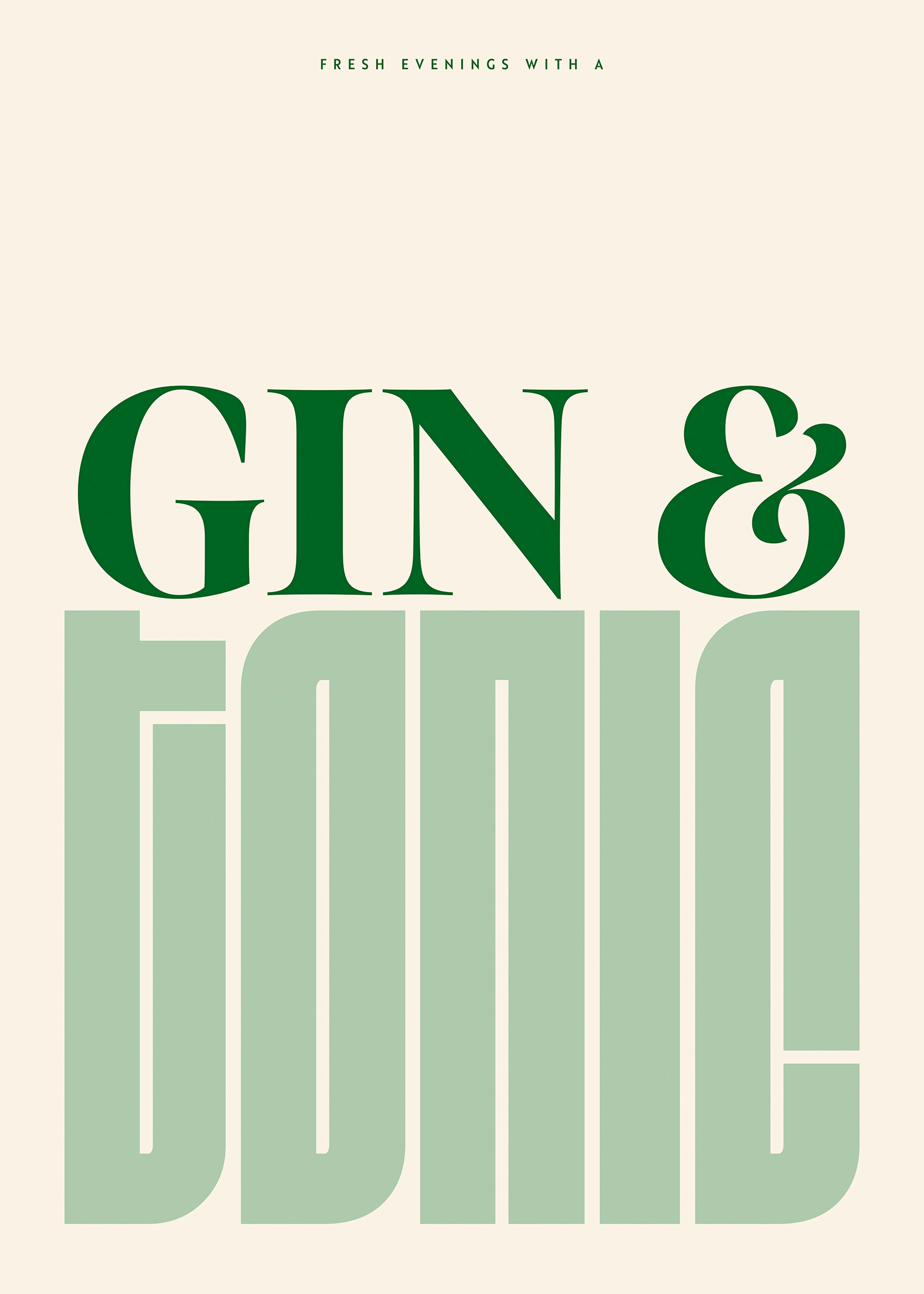 Gin & Tonic Øyeblikk Plakat 0