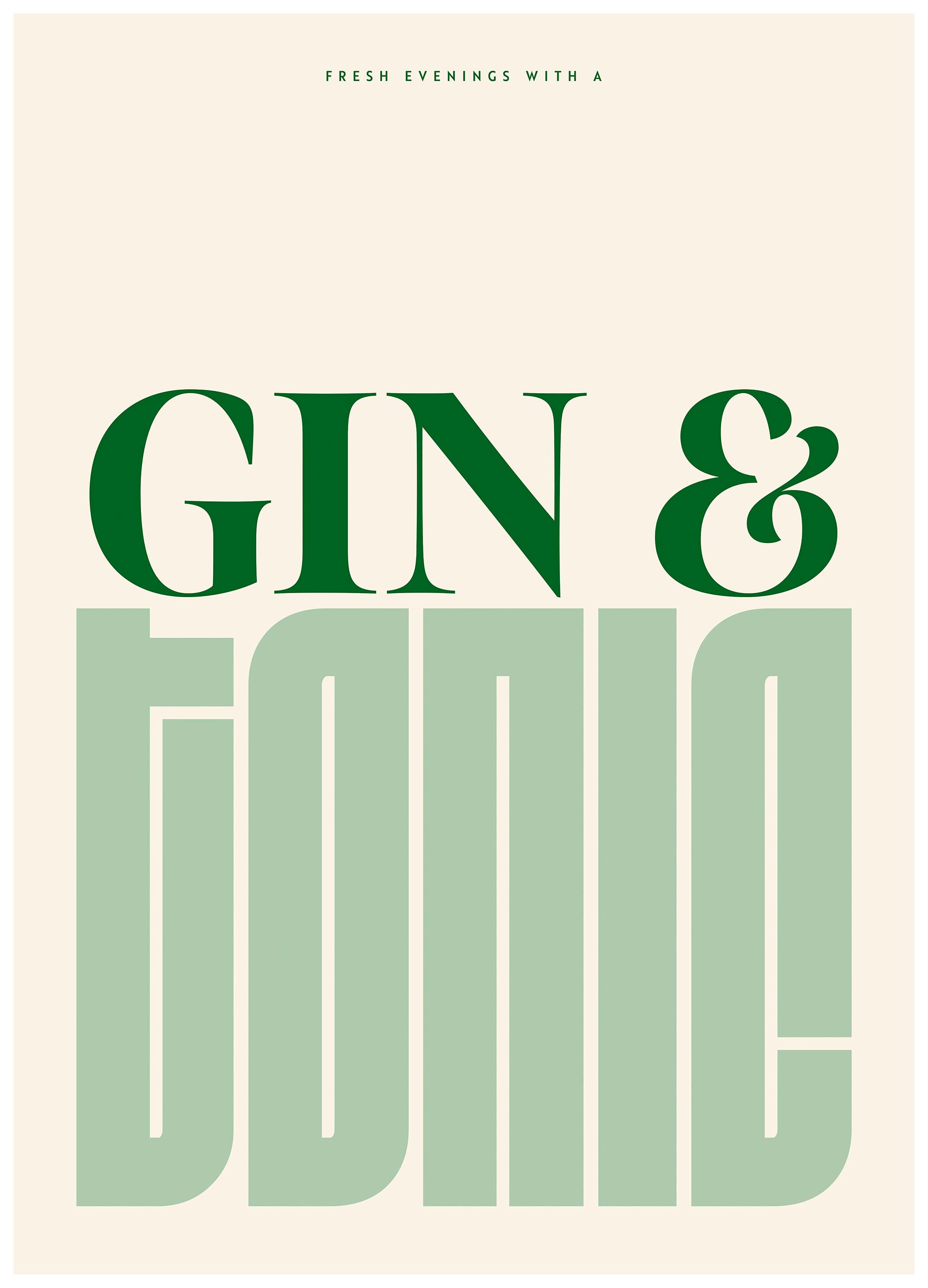 Gin & Tonic Moment Poster (50x70 cm) - Poster Store