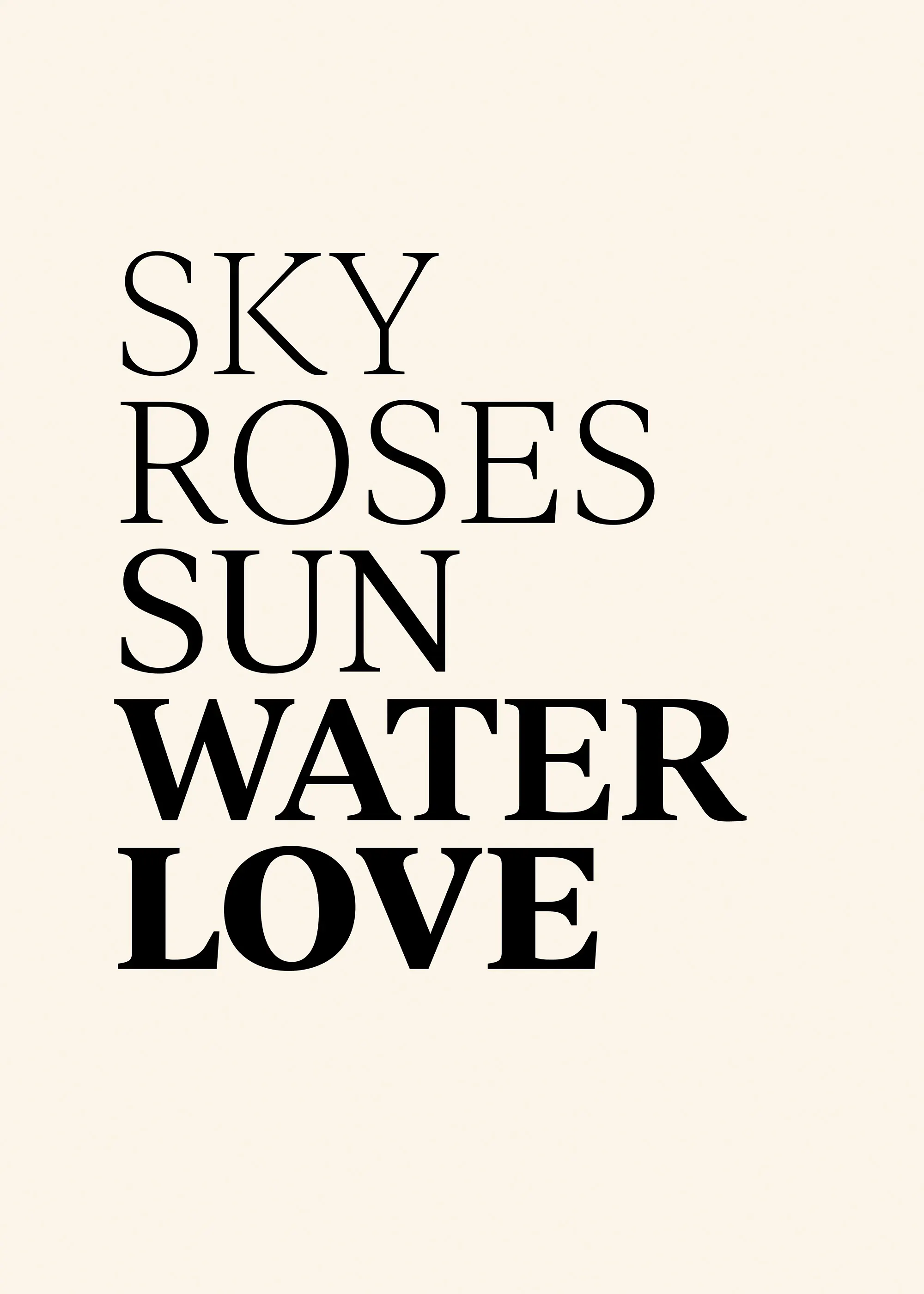Sky Roses Love Poster 0