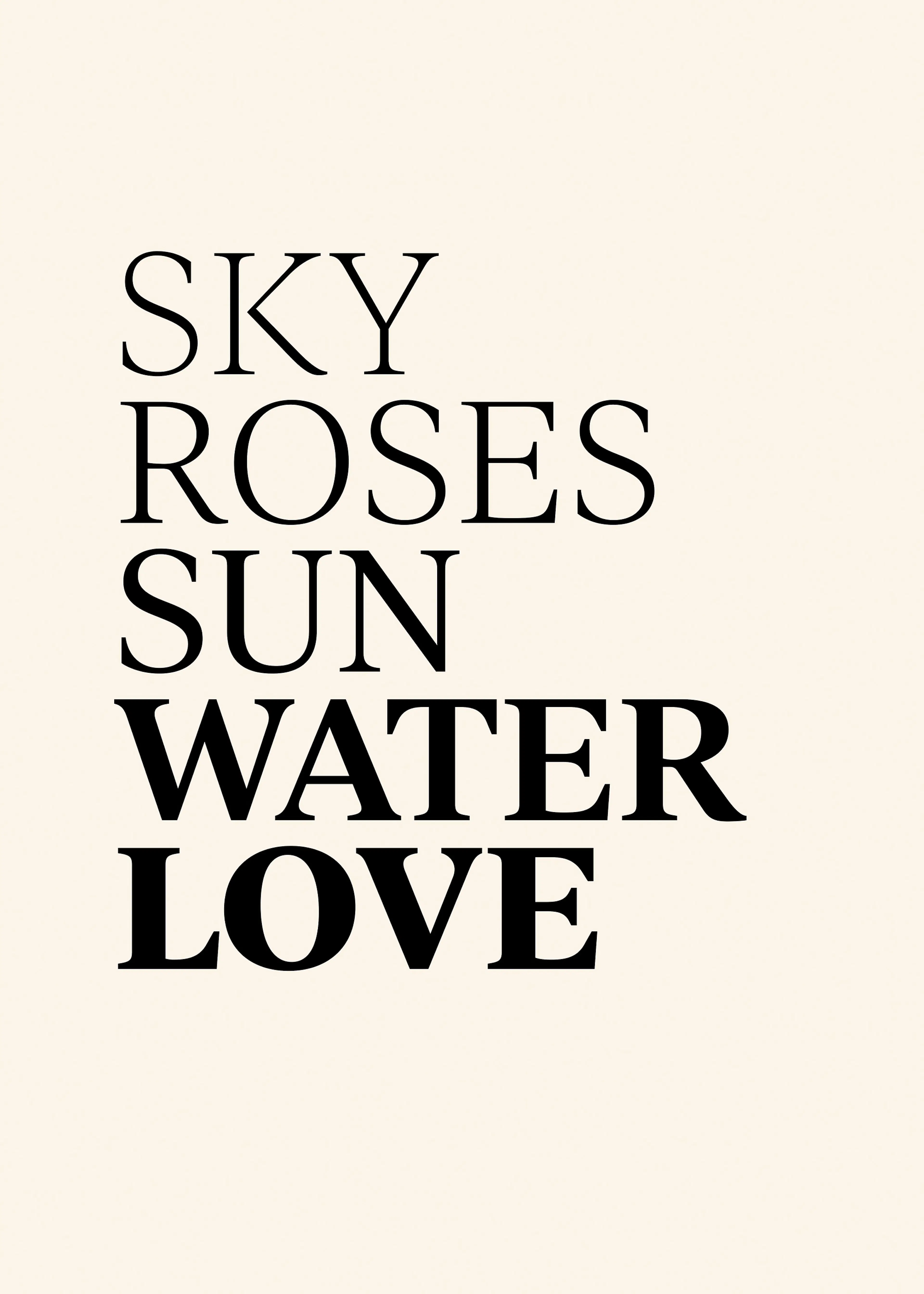 Sky Roses Love Poster 0