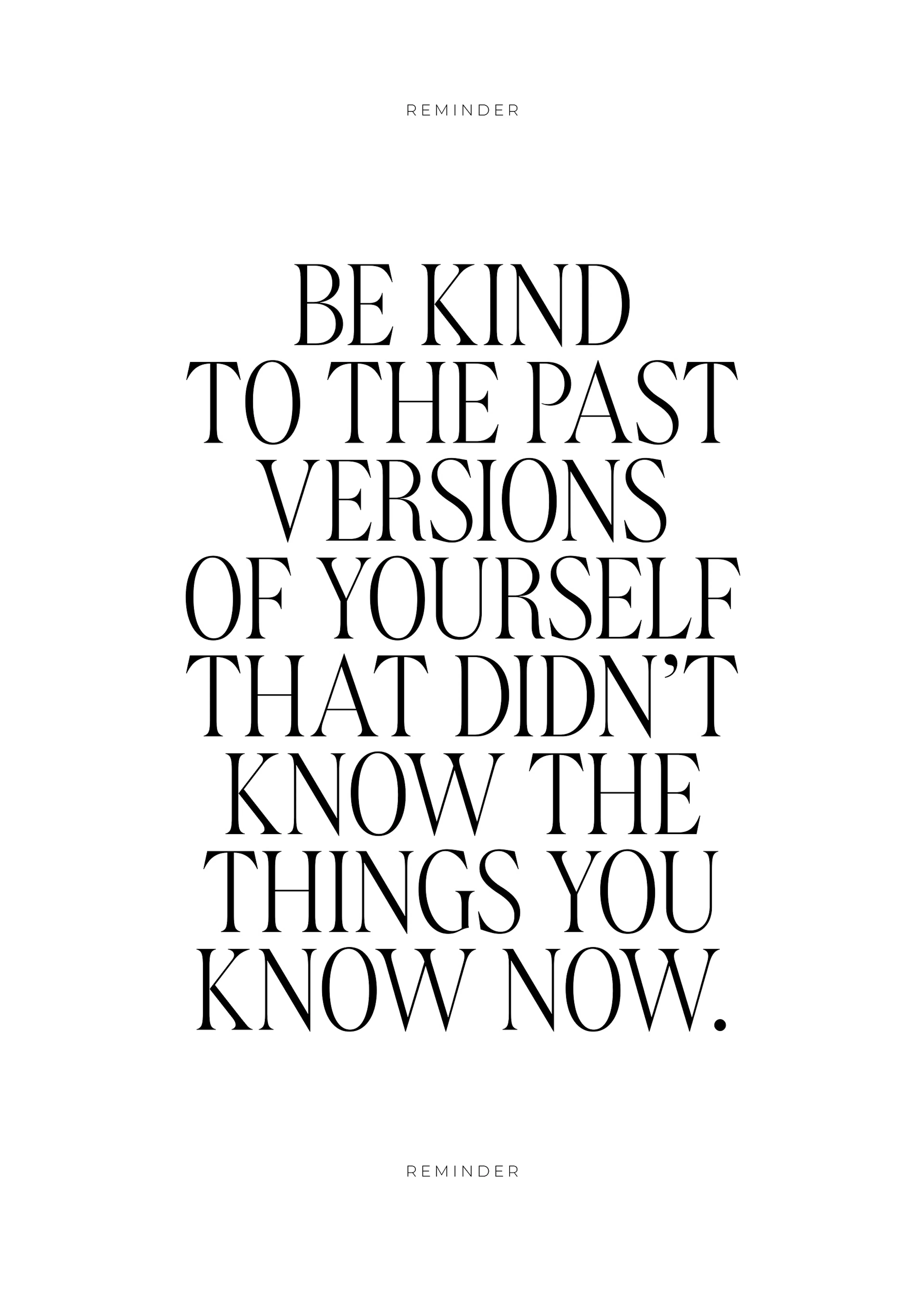 Be Kind to the Past Poster 0