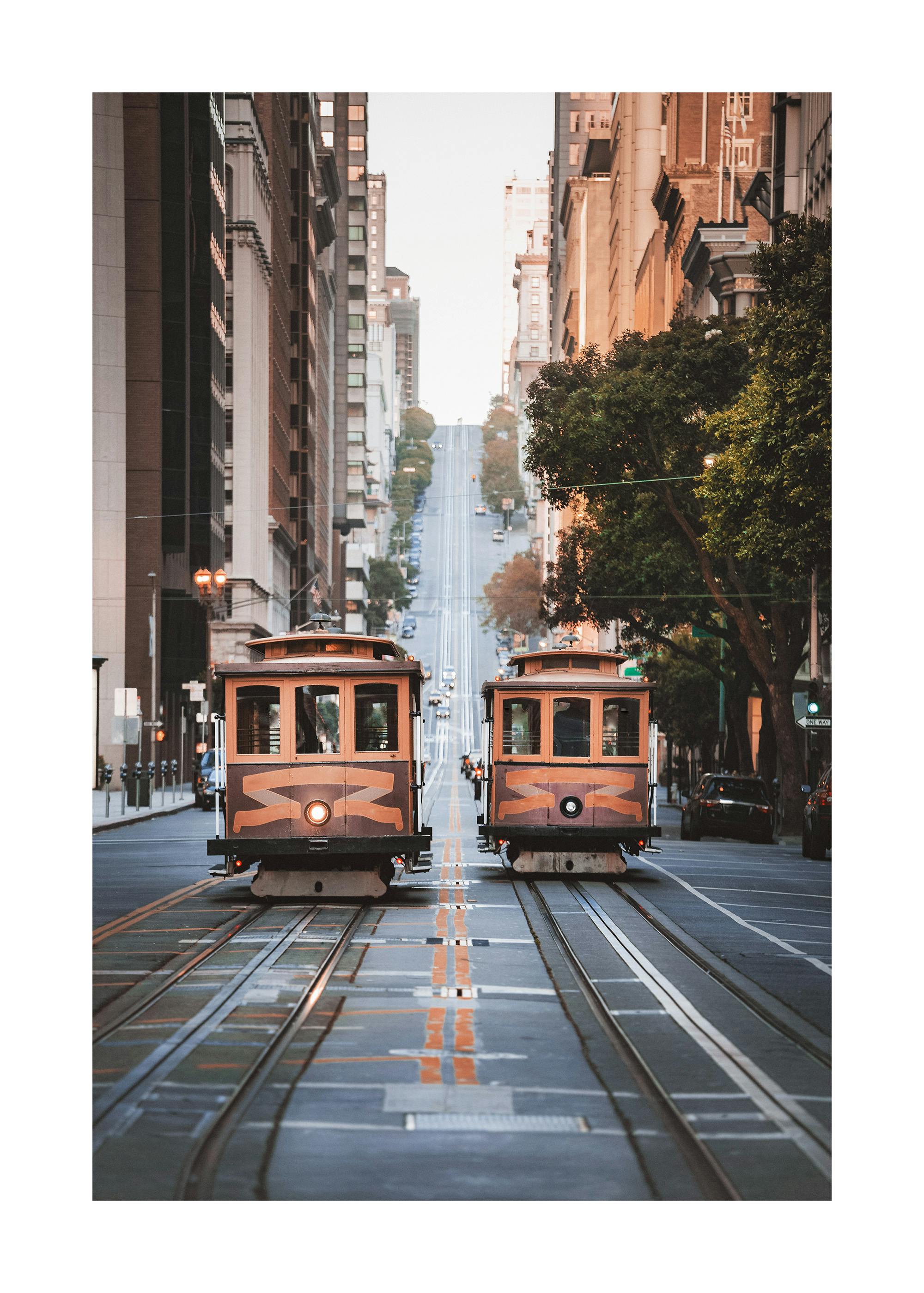 Tramwaje linowe w San Francisco Plakat 0