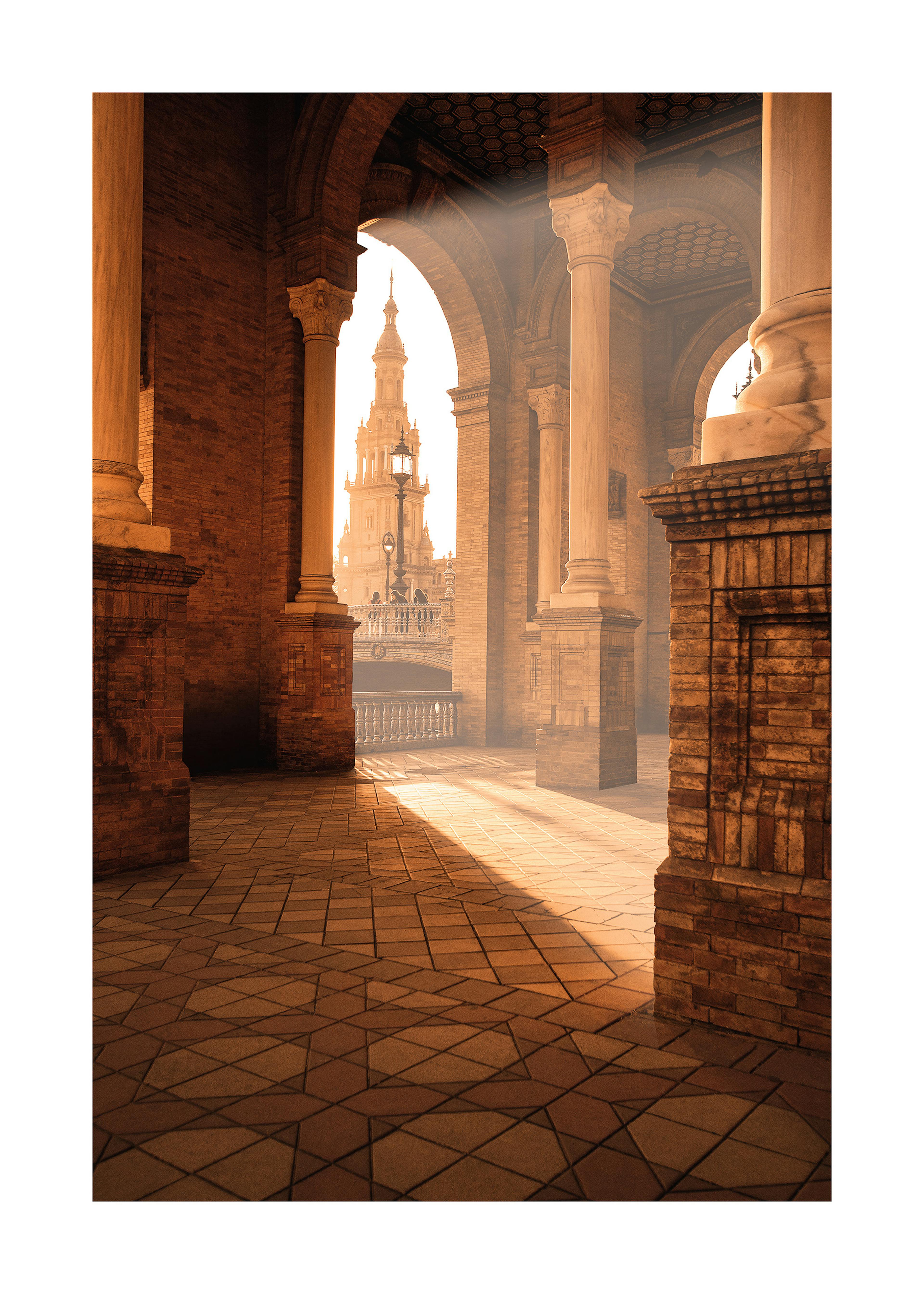 Zonsondergang in Sevilla Poster 0