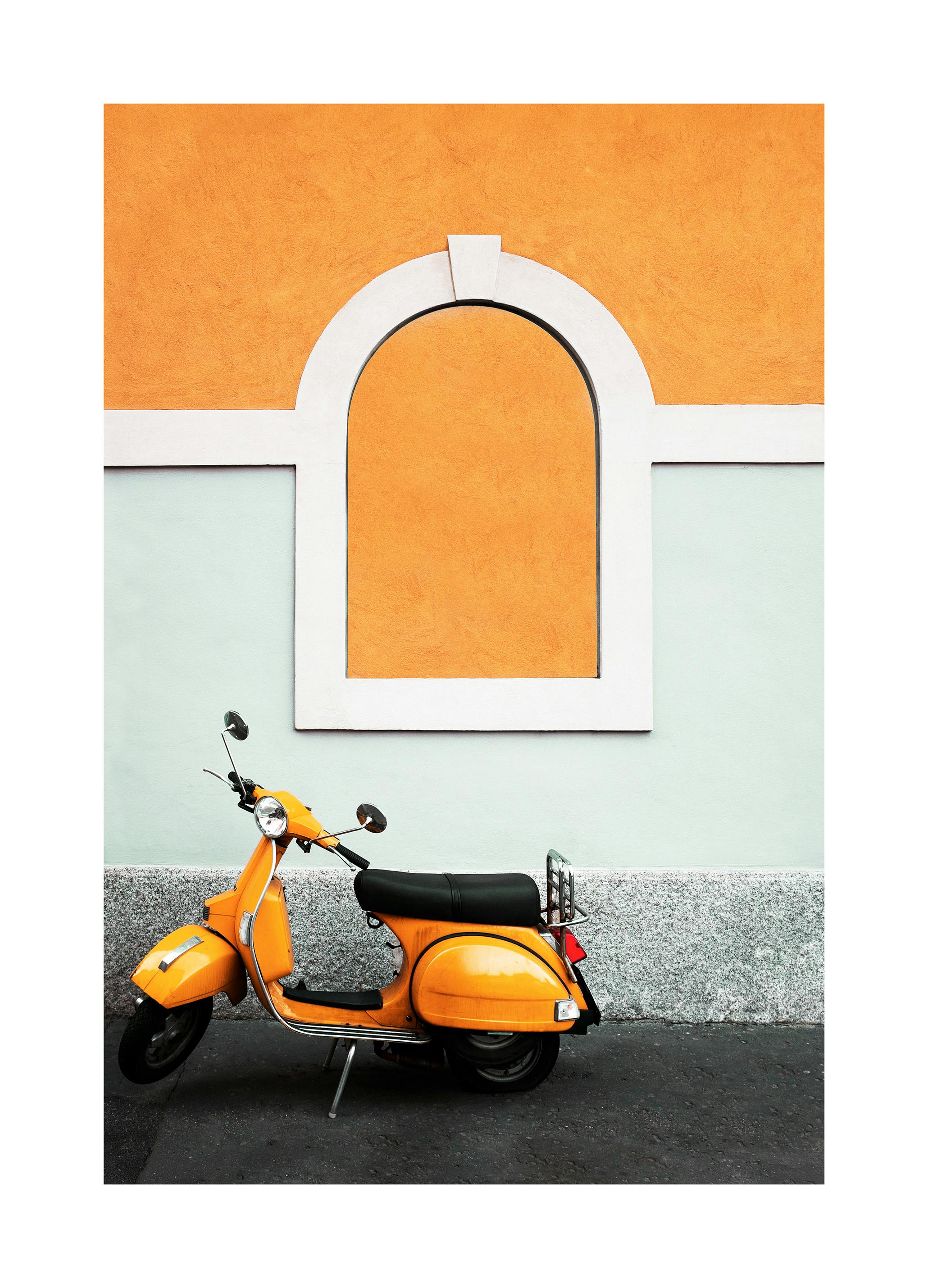 Scooter i Italien Poster (50x70 cm) - Poster Store